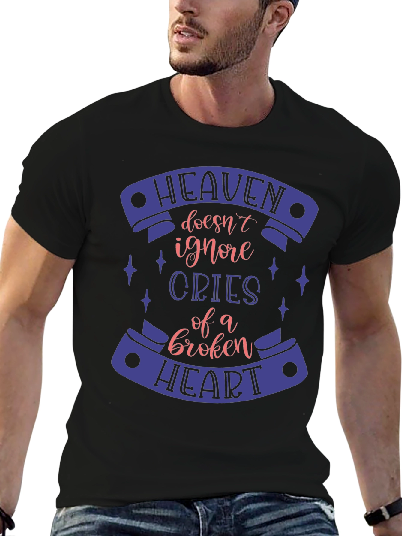 Heaven Doesnt Ignore Broken Heart T-Shirt