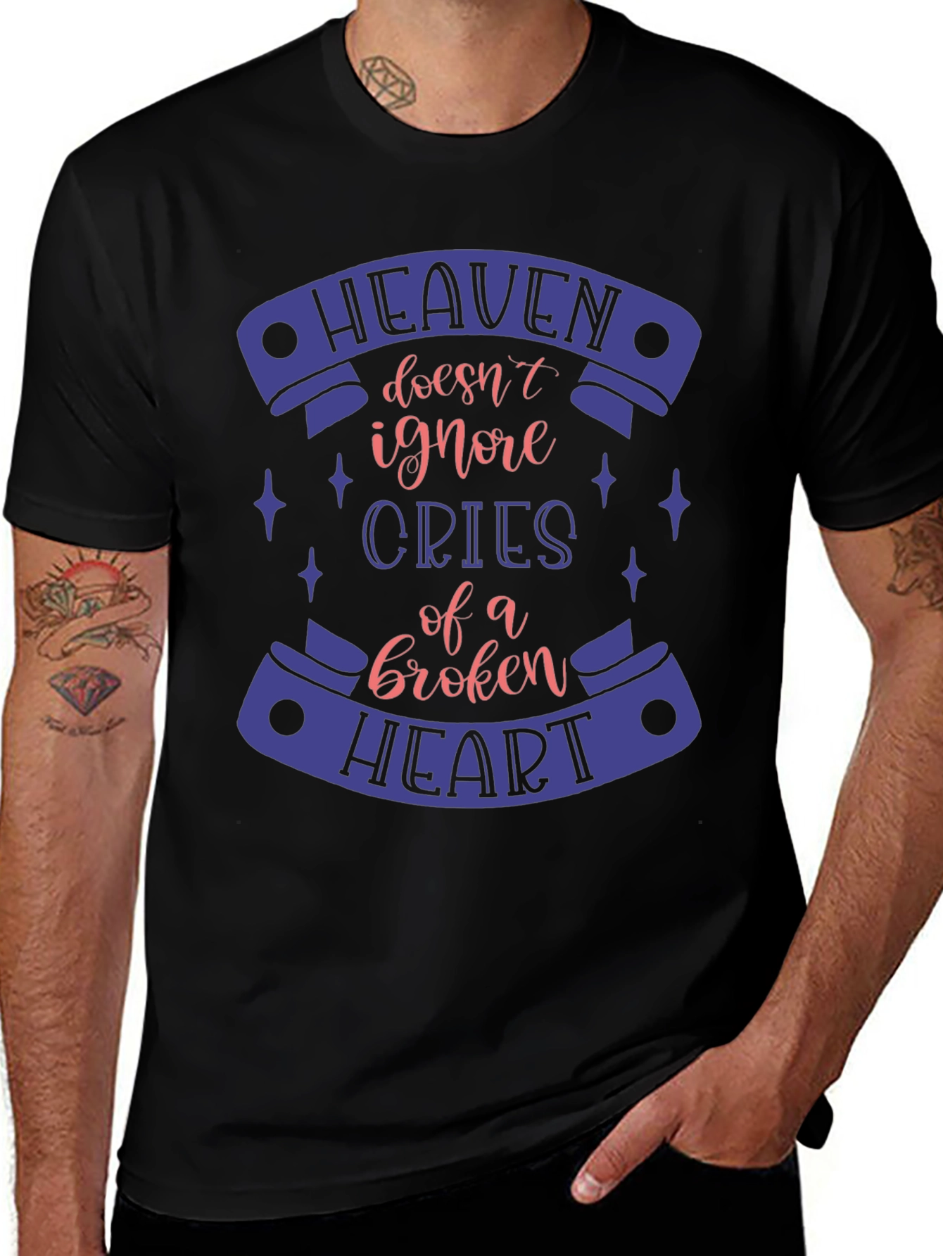 Heaven Doesnt Ignore Broken Heart T-Shirt