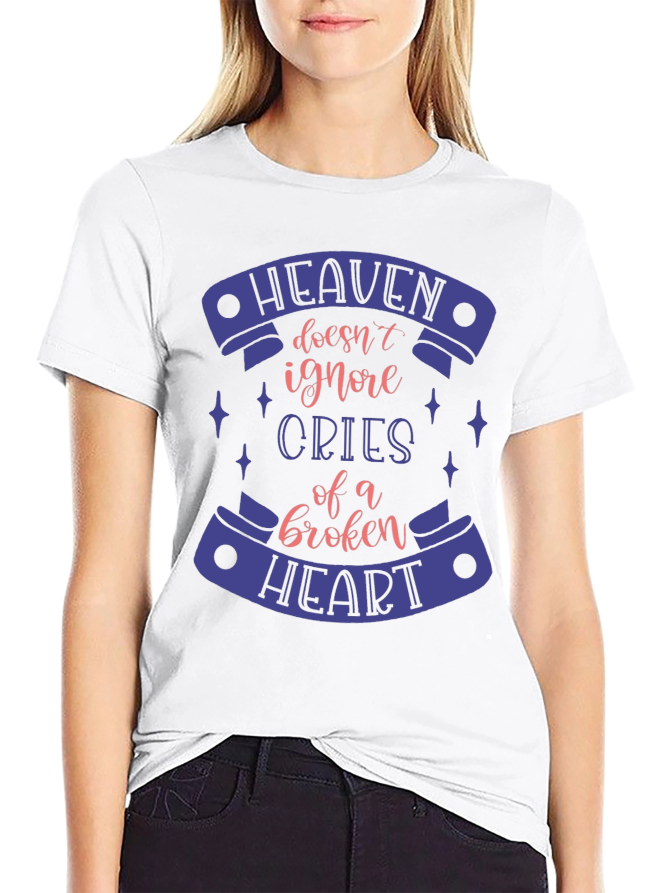 Heaven Doesnt Ignore Broken Heart T-Shirt