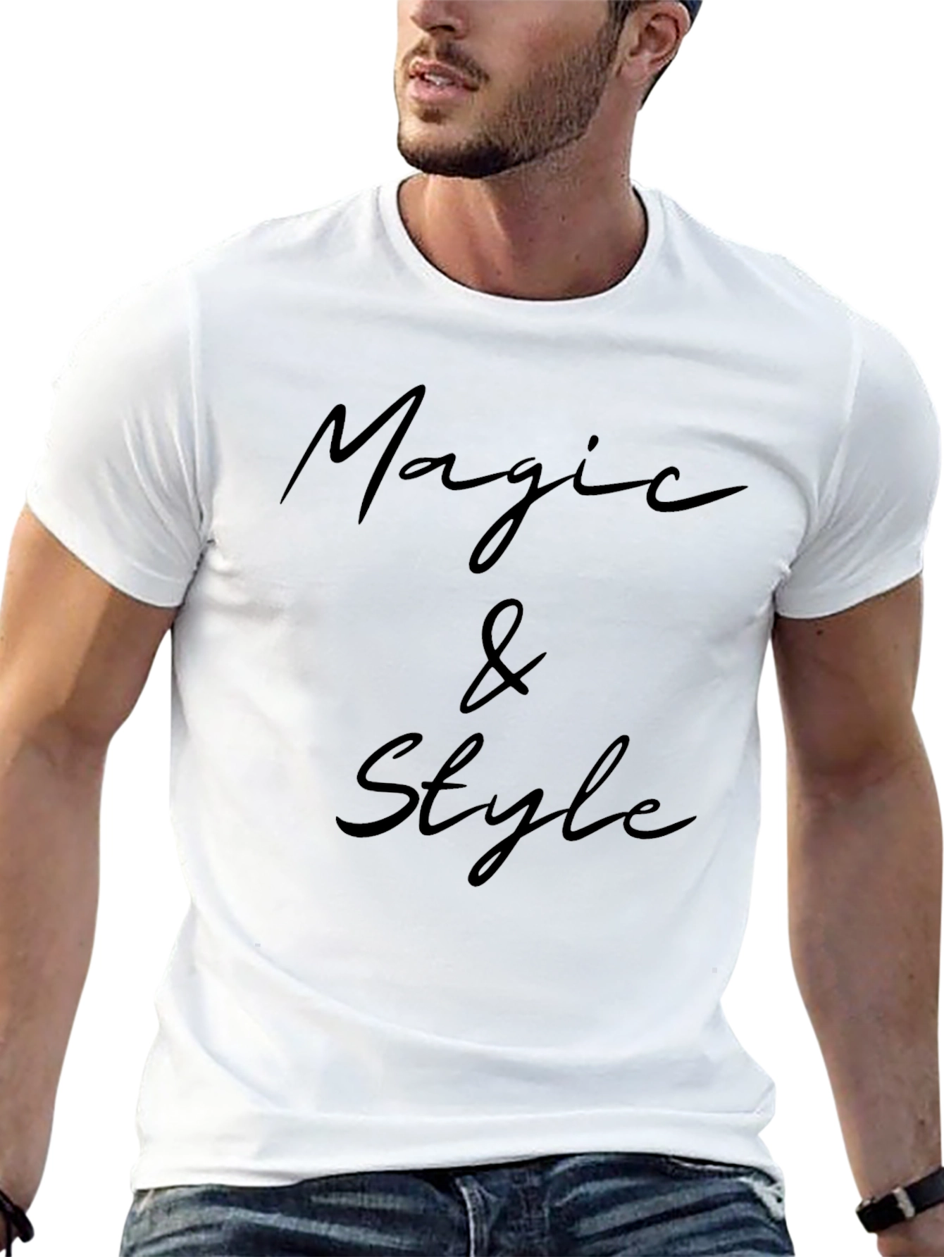 Magic & Style Black Graphic Tee