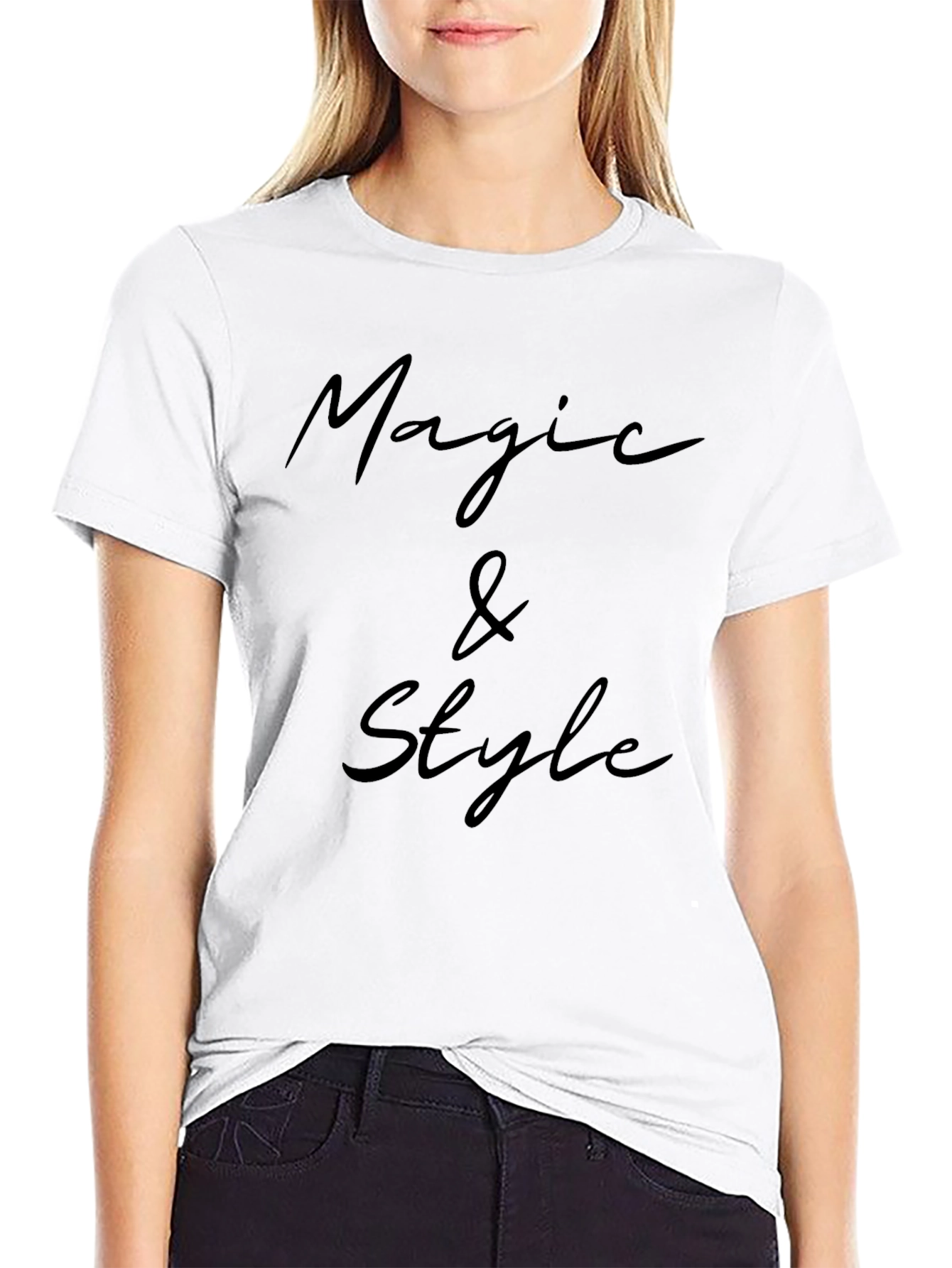 Magic & Style Black Graphic Tee