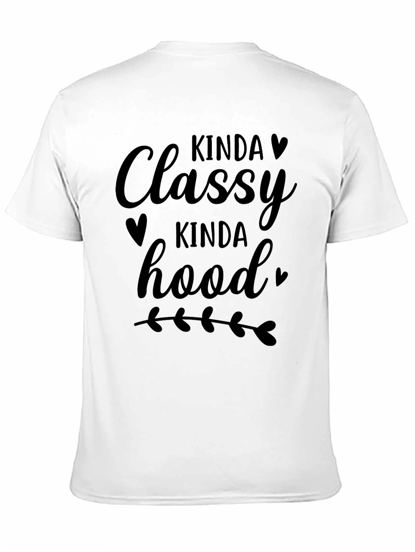 Kinda Classy Kinda Hood Black Tee