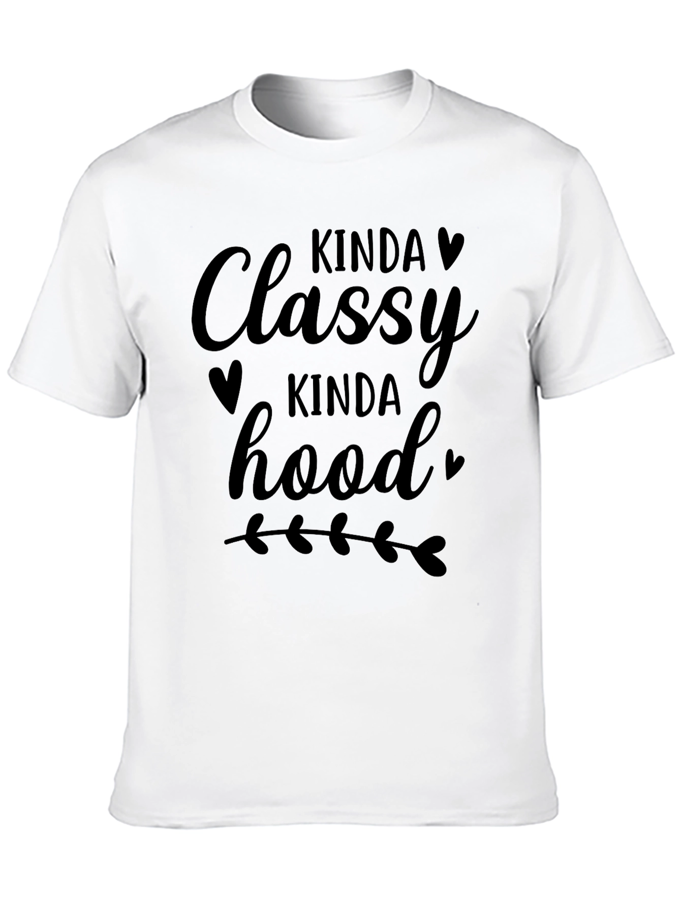 Kinda Classy Kinda Hood Black Tee