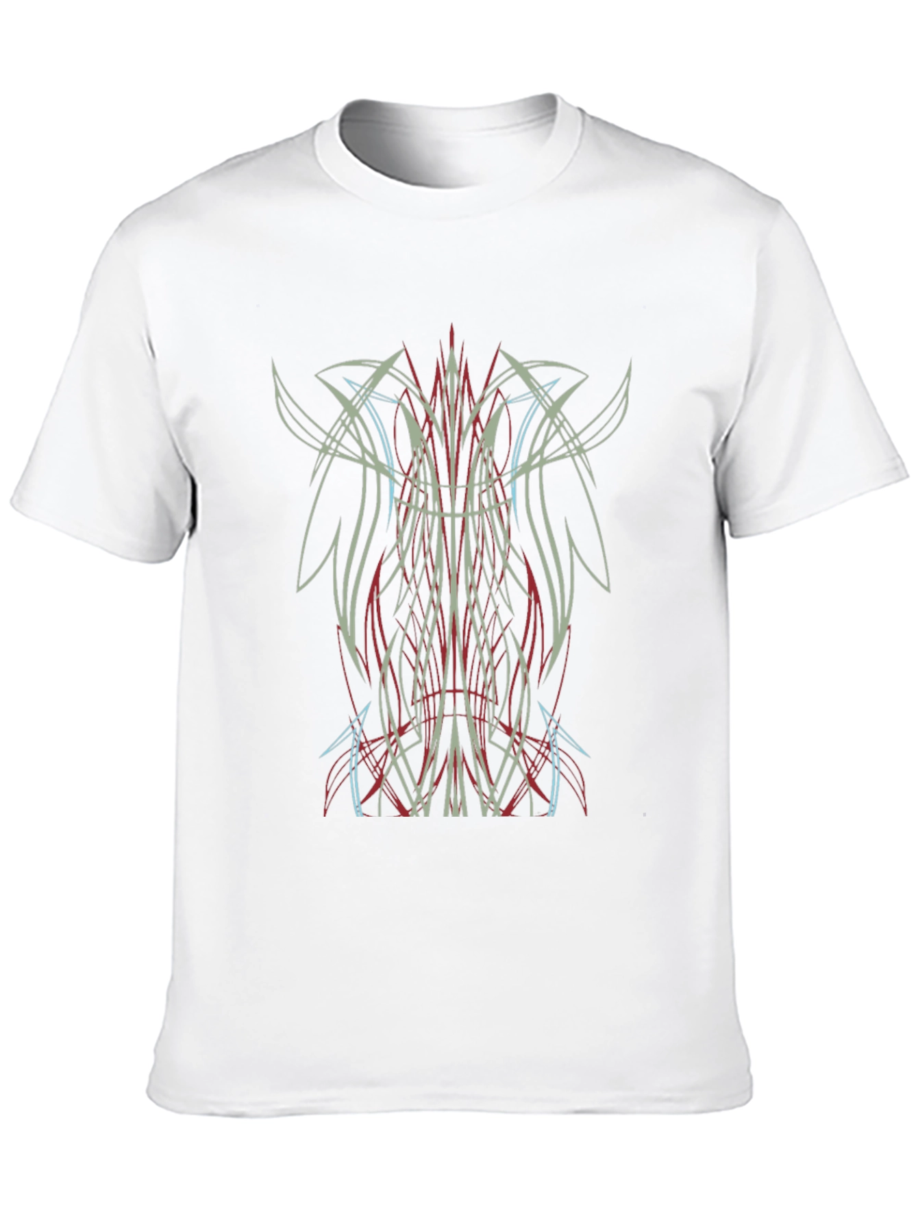 Cool Pinstripe Graphic Tee - Black