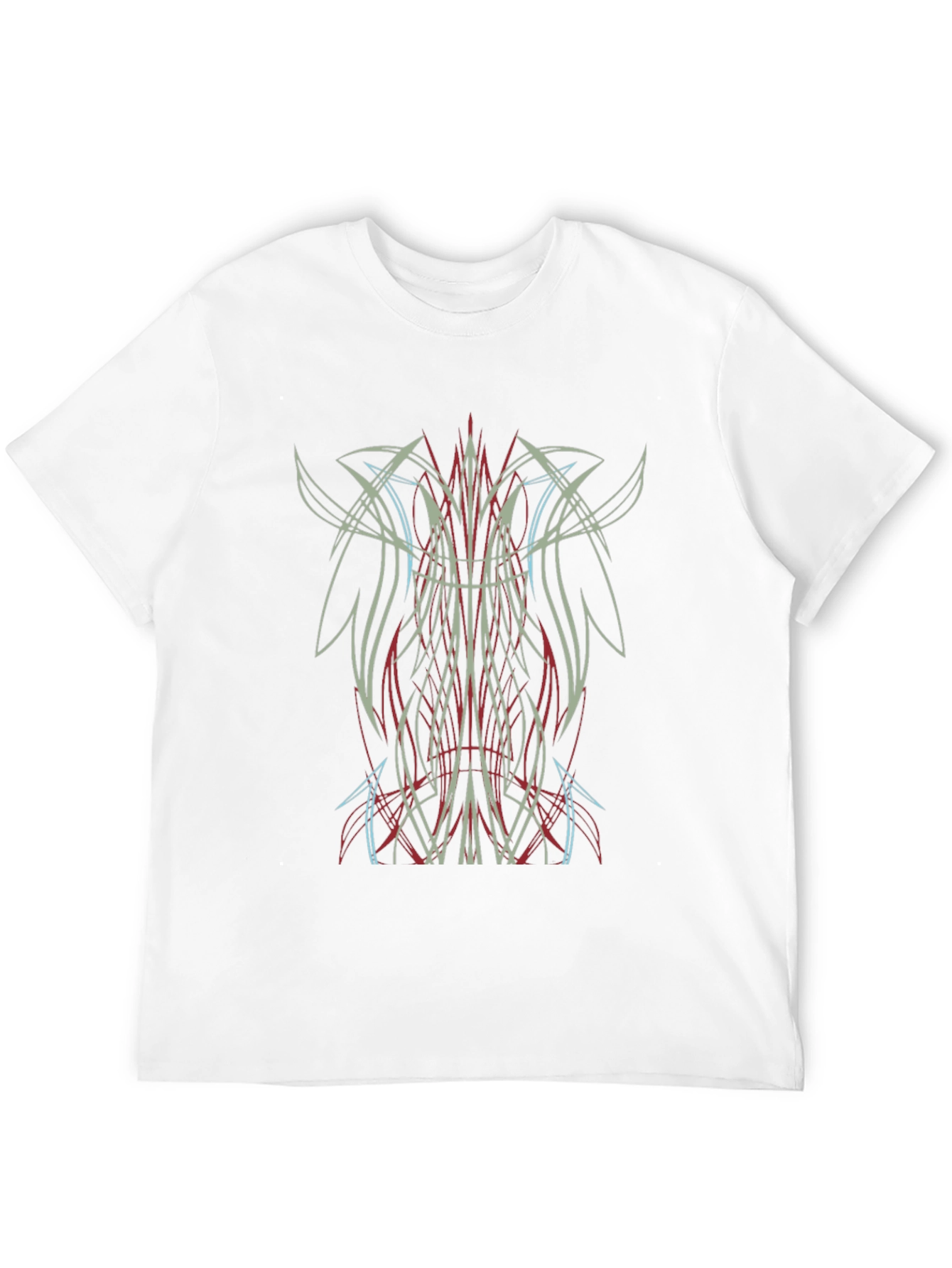 Cool Pinstripe Graphic Tee - Black