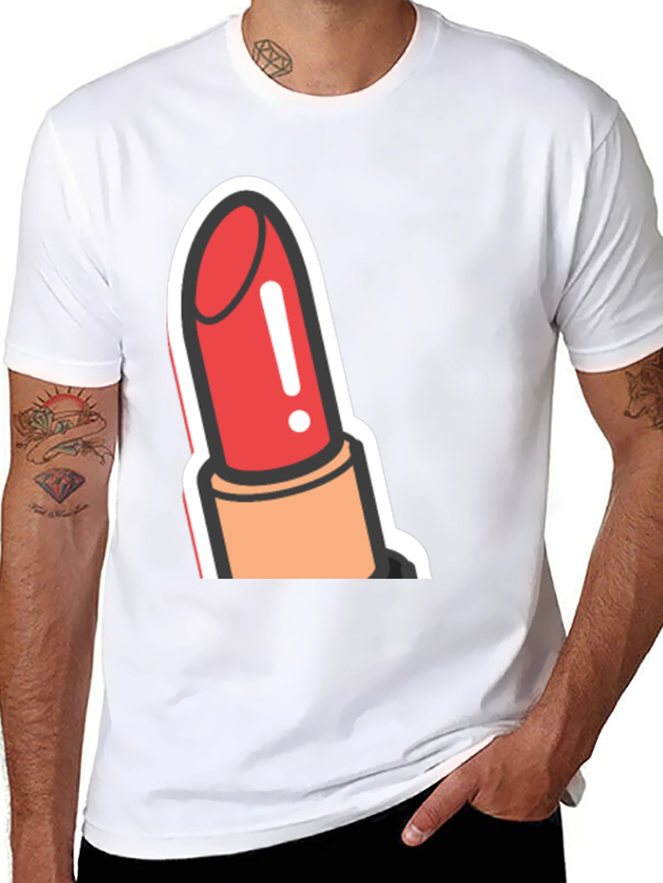 Lipstick Graphic Tee - Bold & Stylish