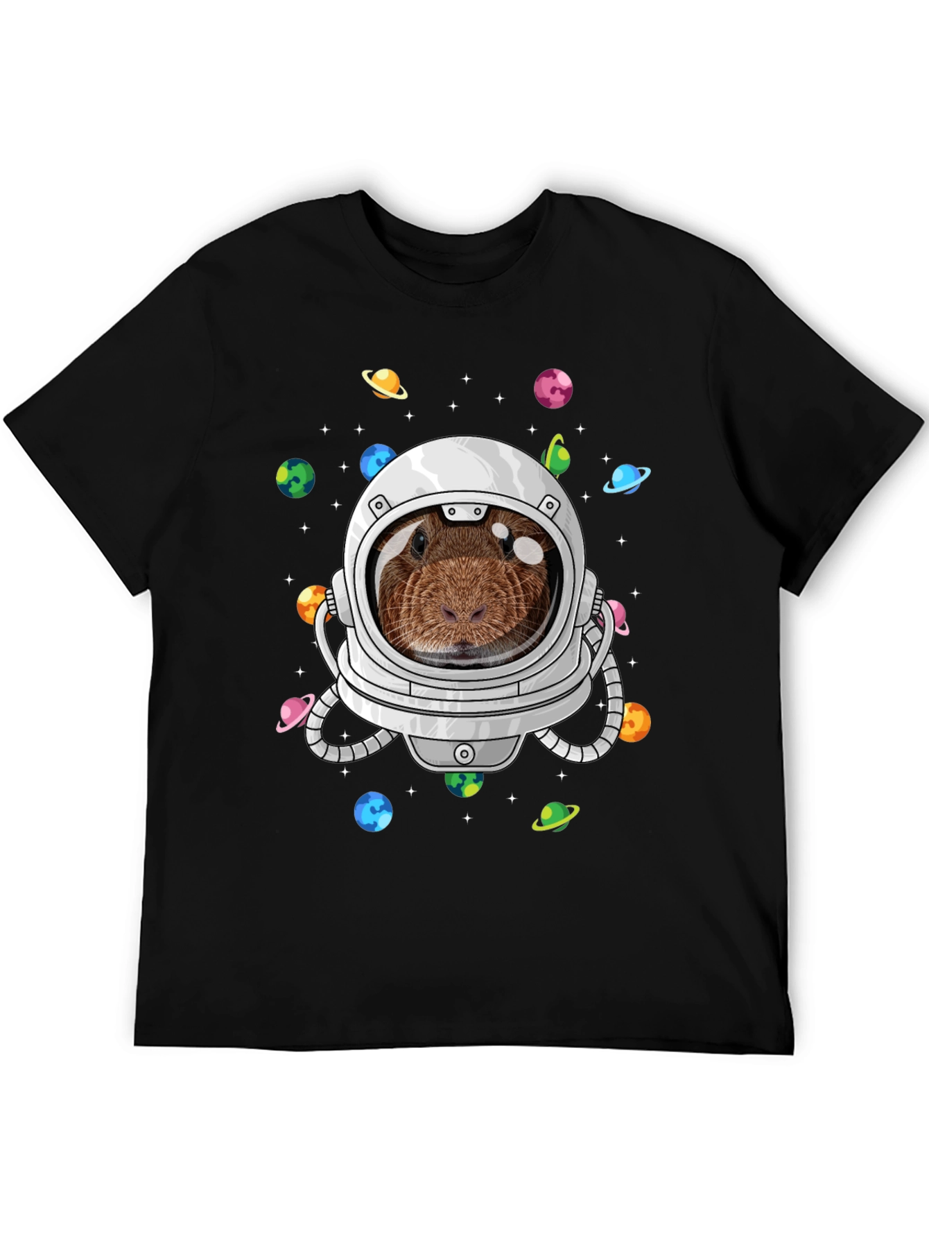 Guinea Pig Astronaut T-Shirt Funny Space Tee