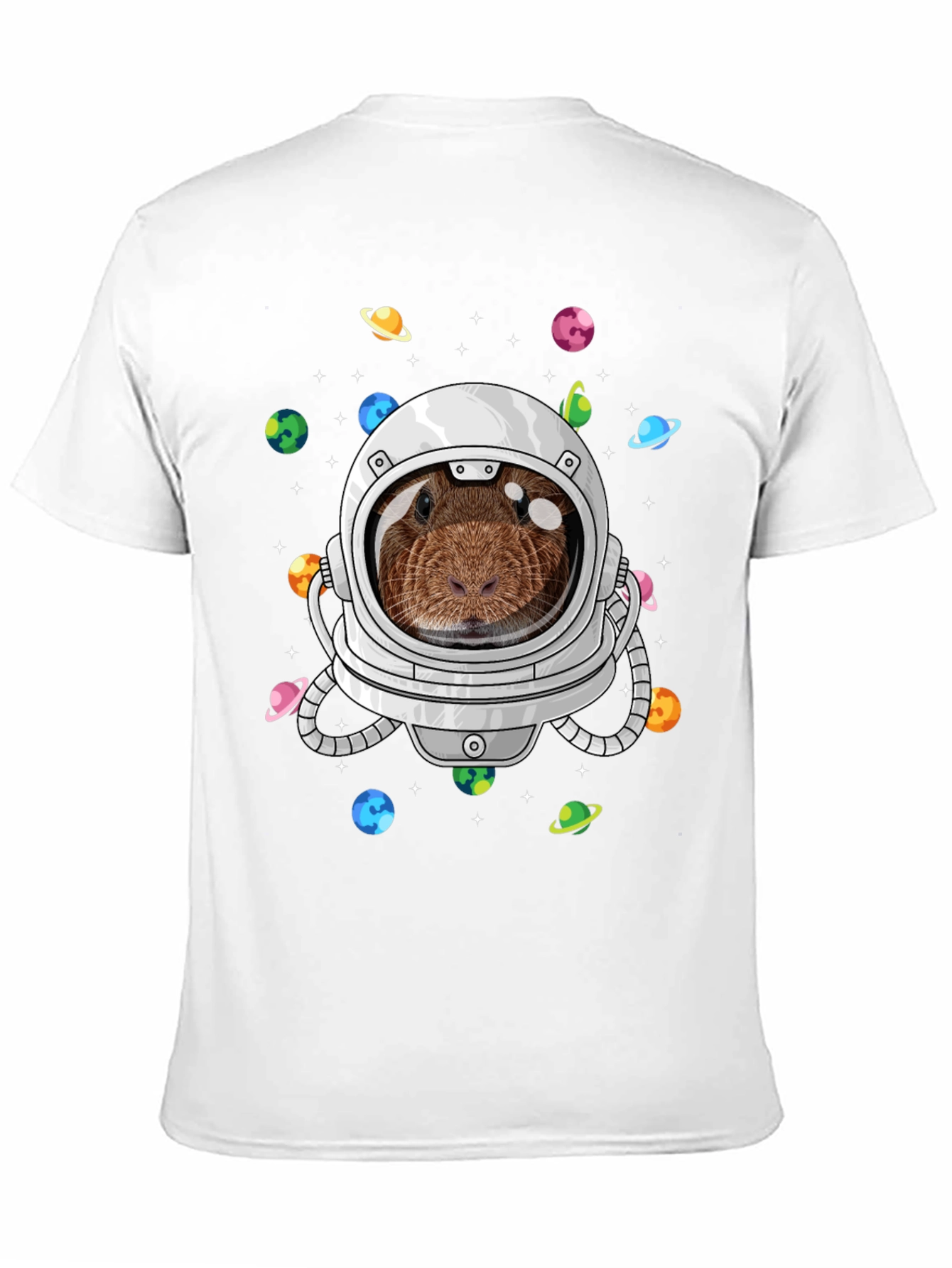 Guinea Pig Astronaut T-Shirt Funny Space Tee