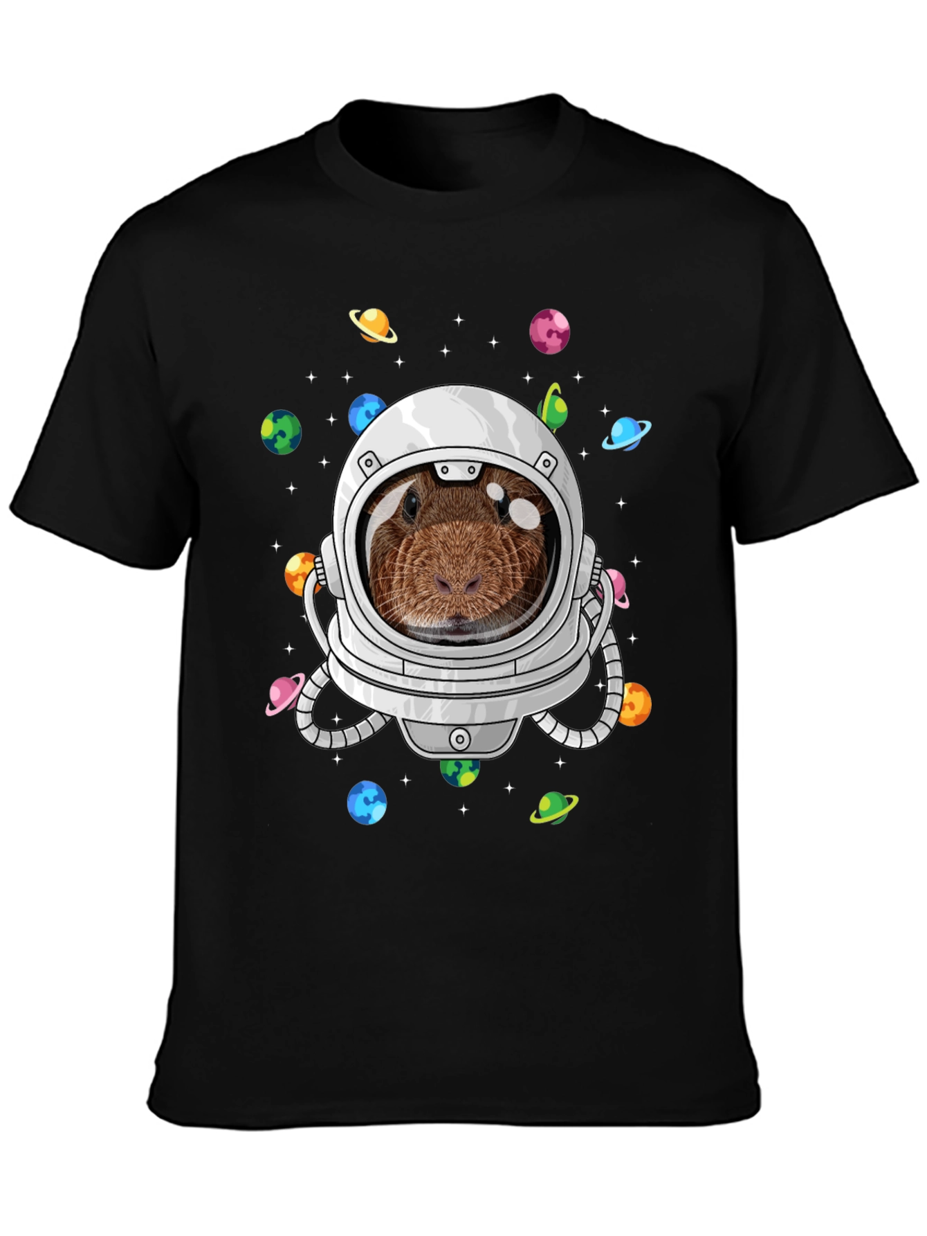 Guinea Pig Astronaut T-Shirt Funny Space Tee
