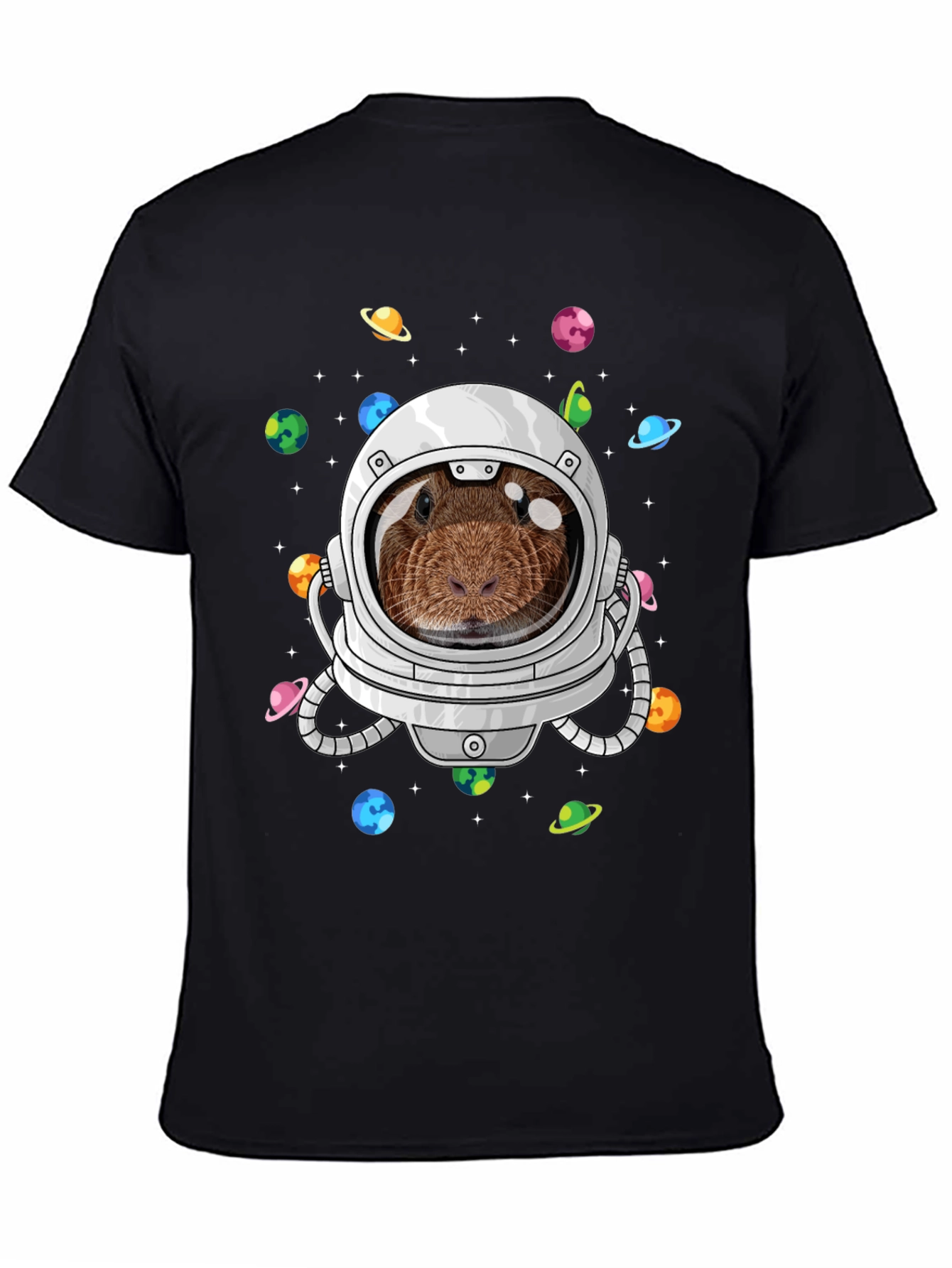Guinea Pig Astronaut T-Shirt Funny Space Tee