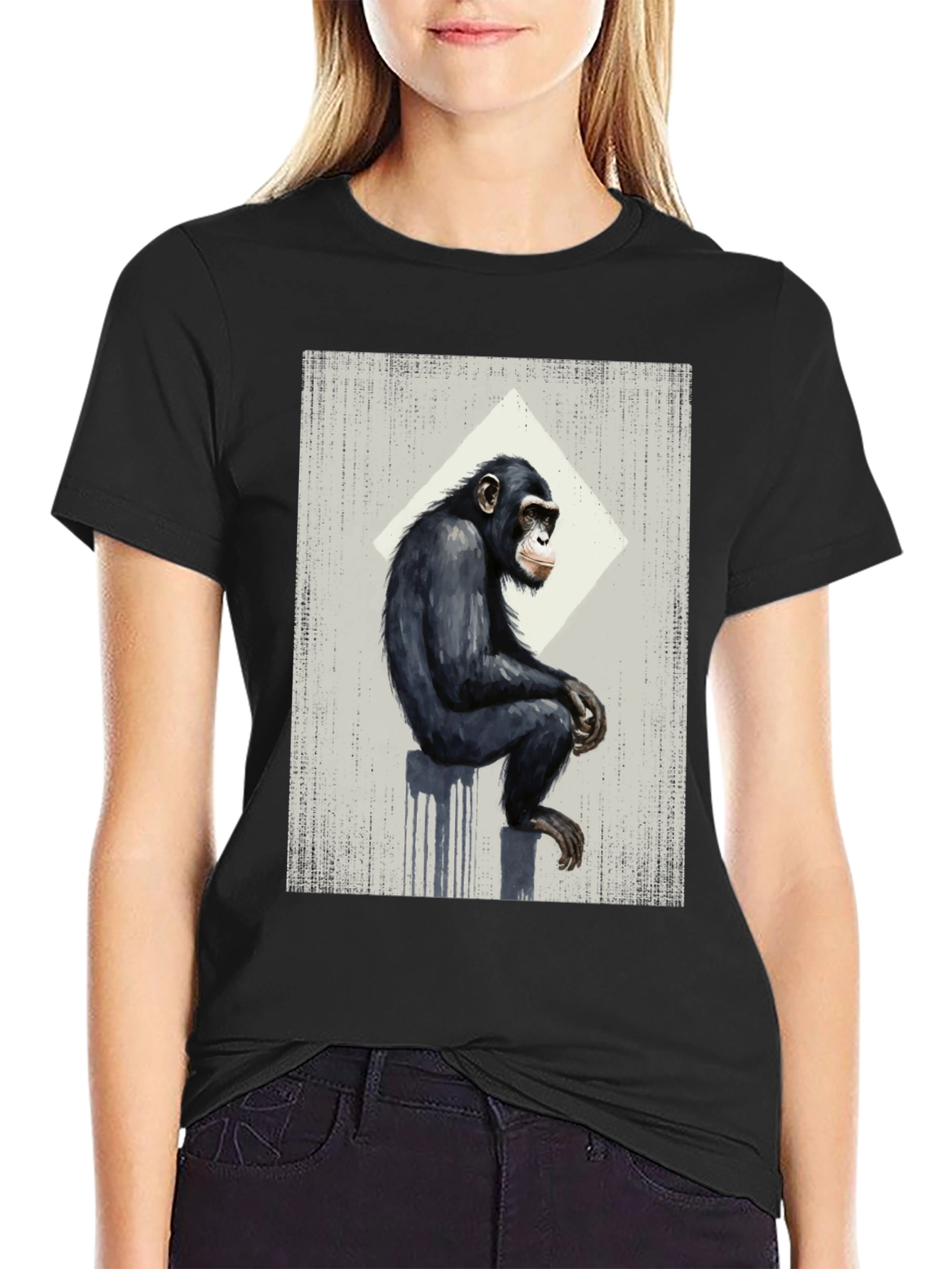Chimpanzee Art Graphic Tee