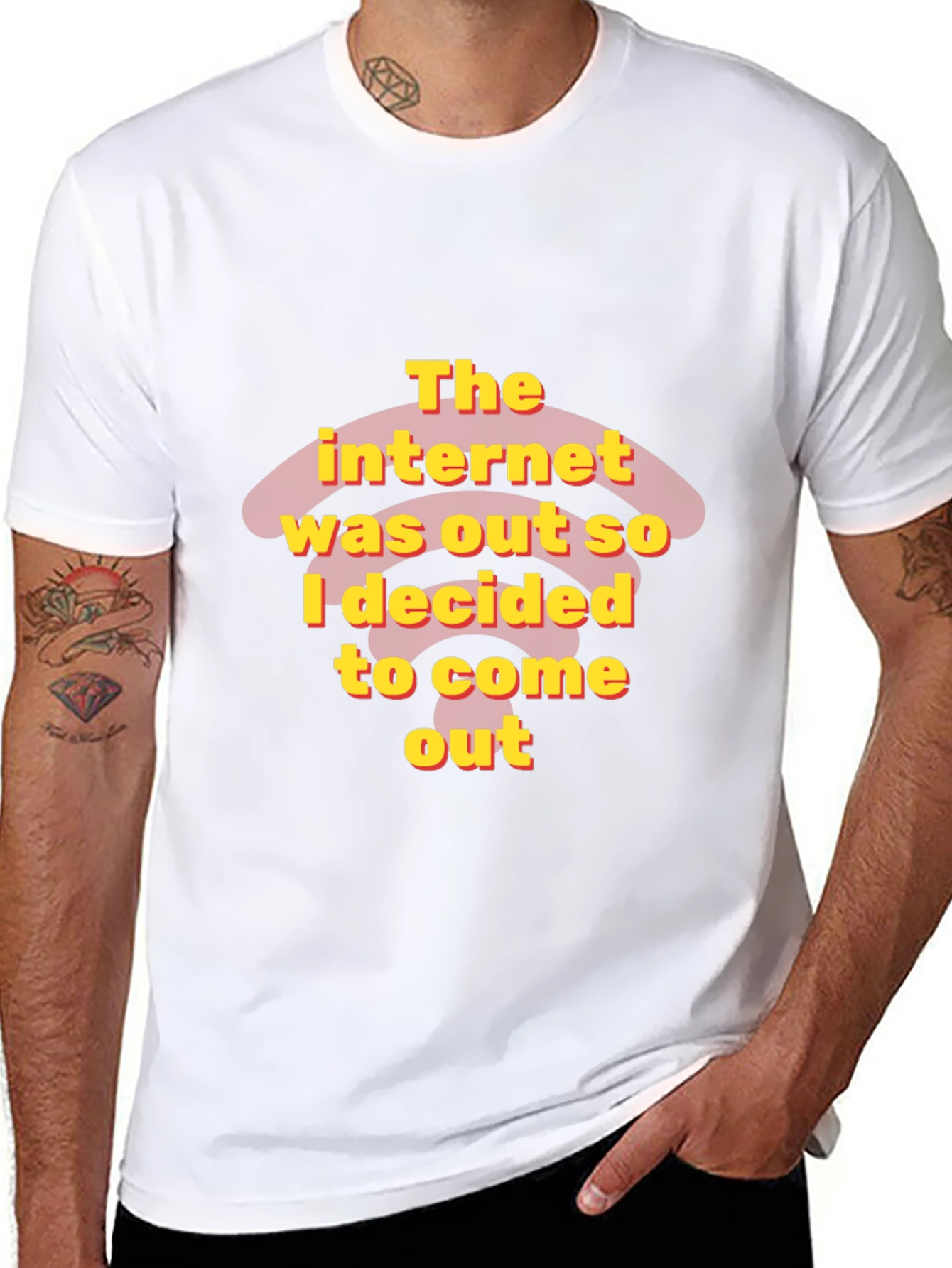 Funny Internet Out Graphic T-Shirt