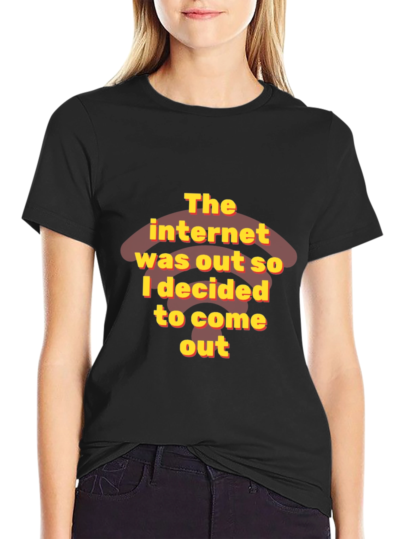 Funny Internet Out Graphic T-Shirt