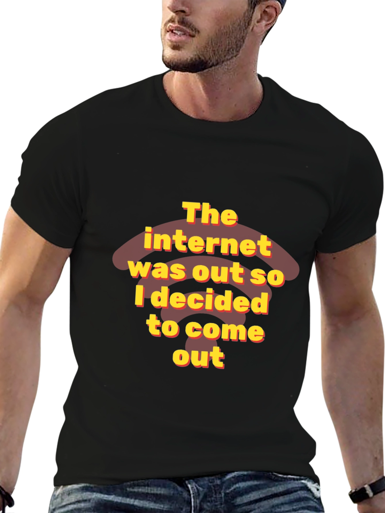 Funny Internet Out Graphic T-Shirt