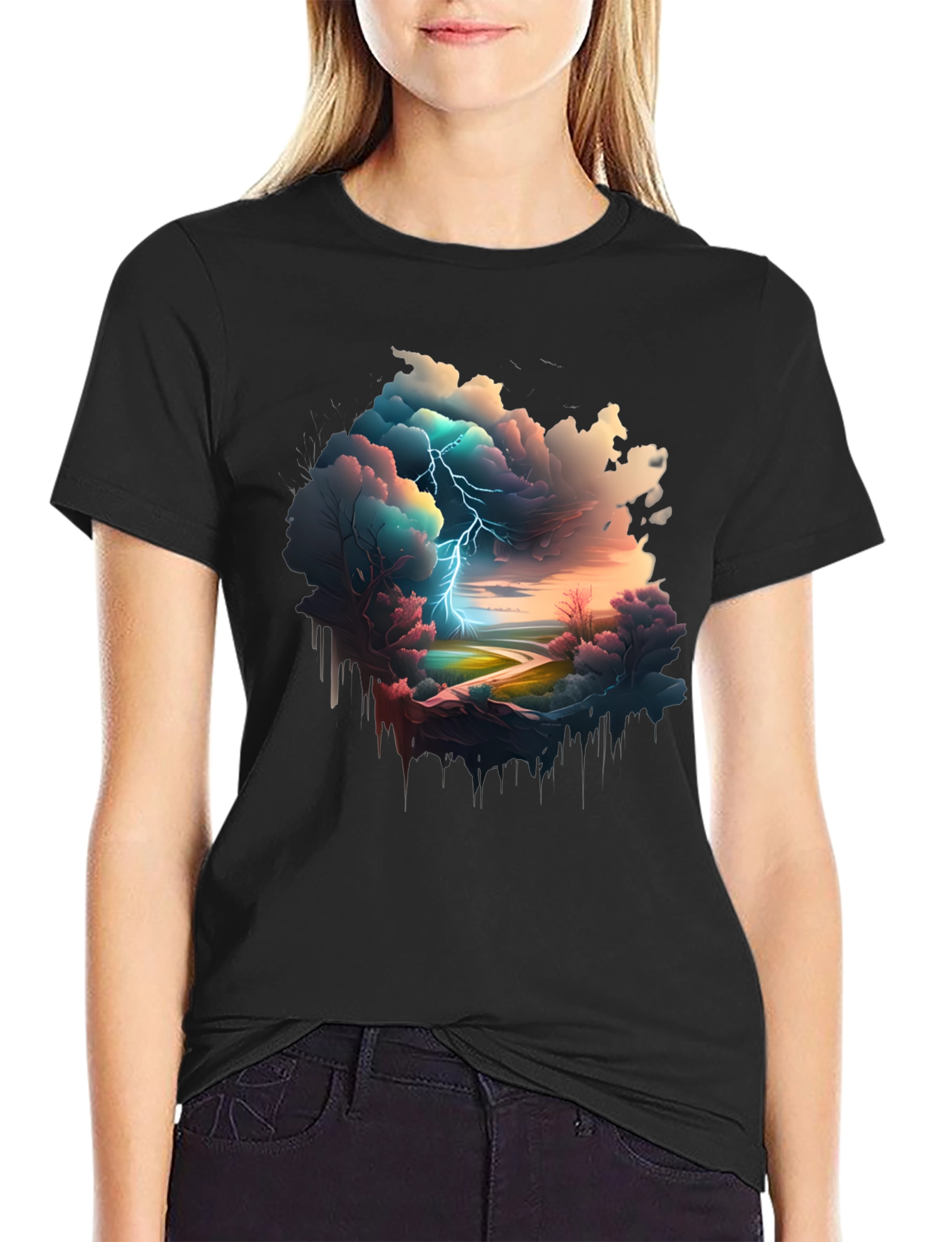 Stormscape Graphic Tee - Unique Design