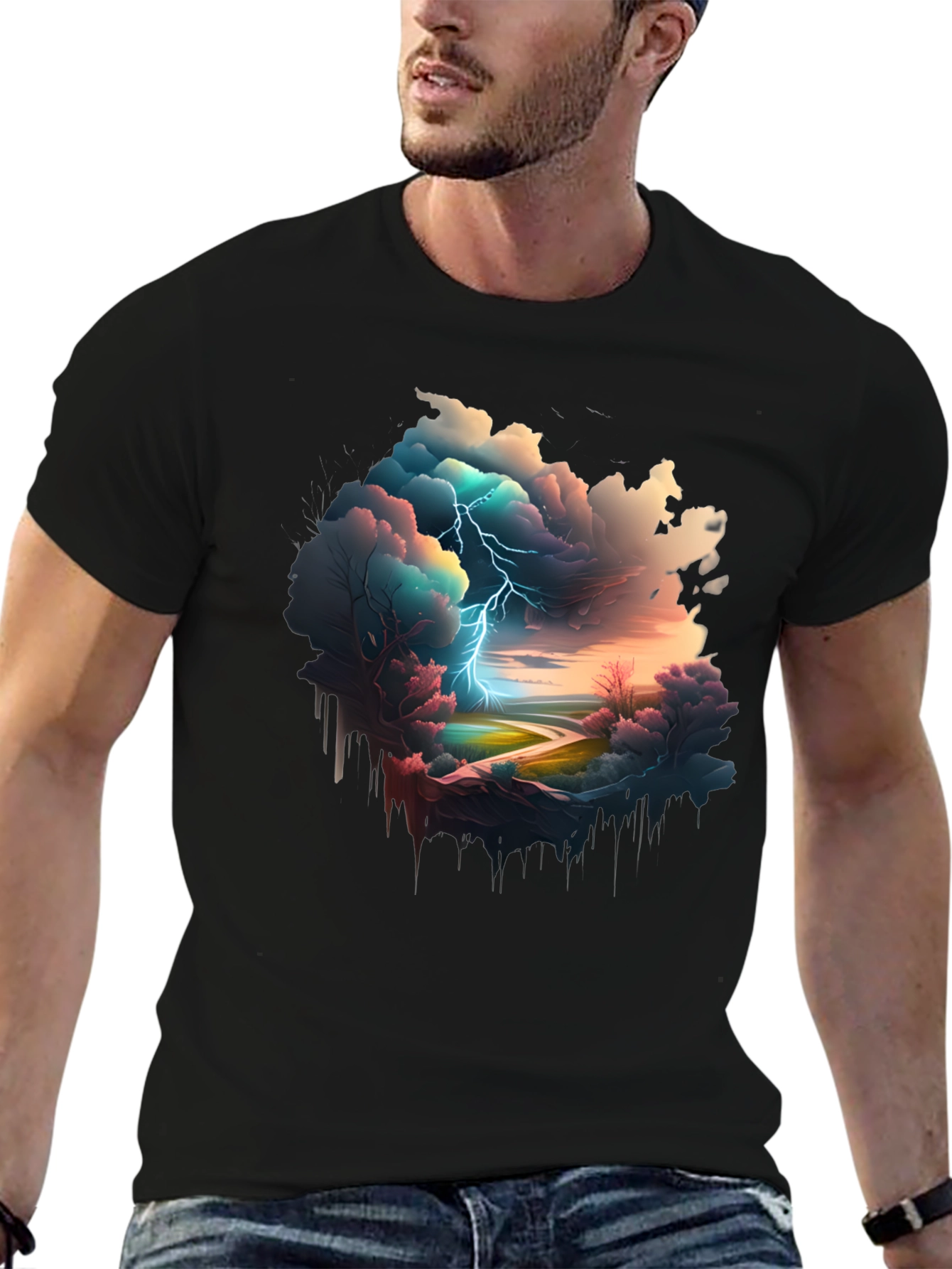 Stormscape Graphic Tee - Unique Design