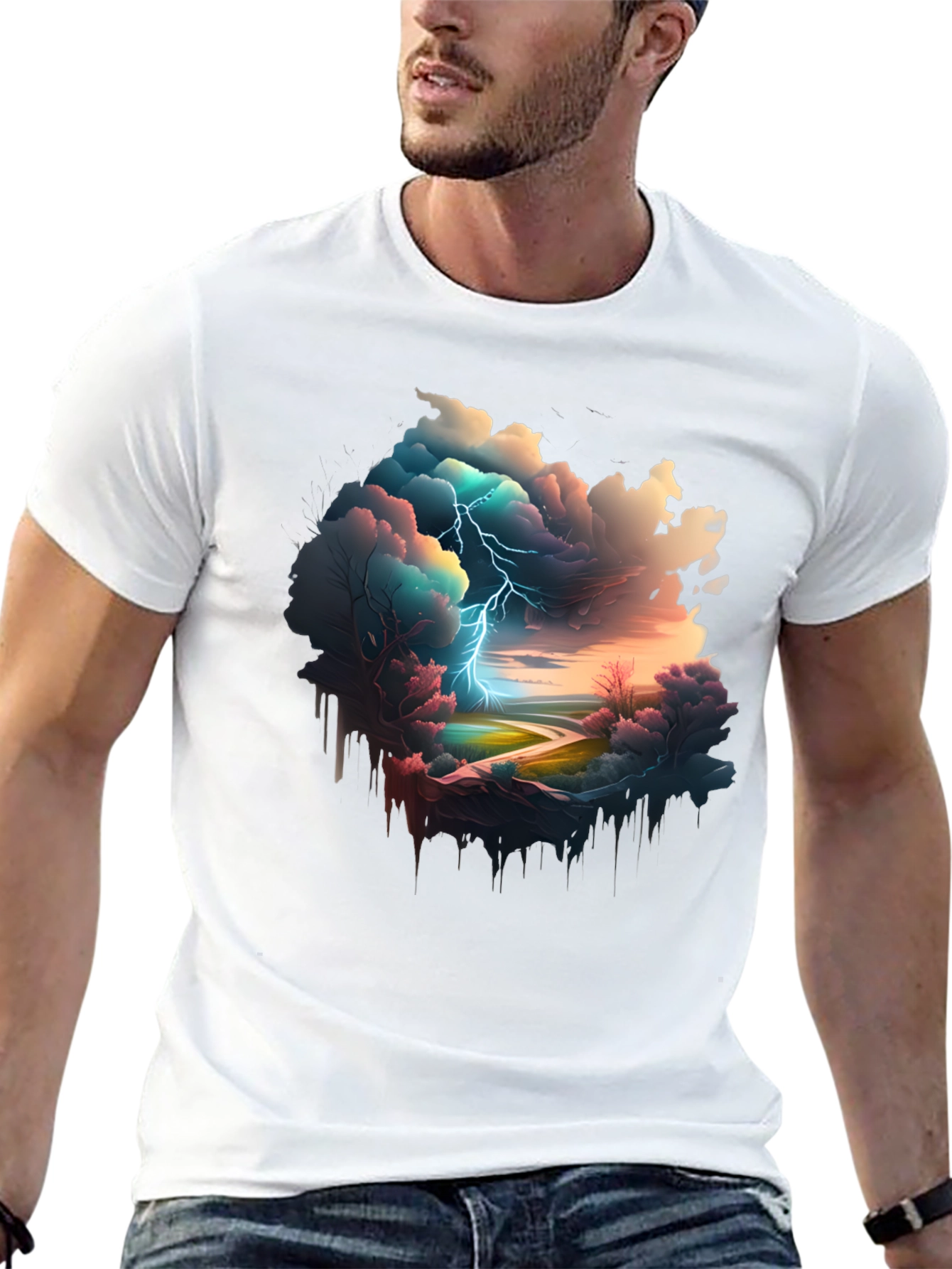 Stormscape Graphic Tee - Unique Design