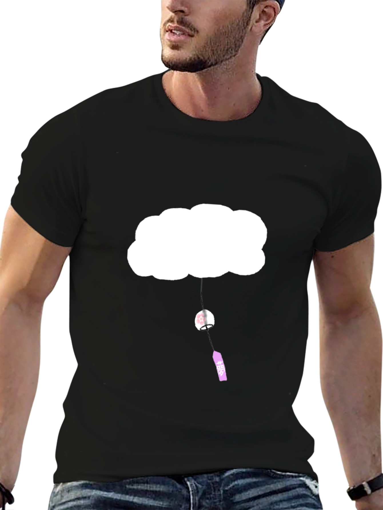 Cloud & Wind Chime Graphic Tee