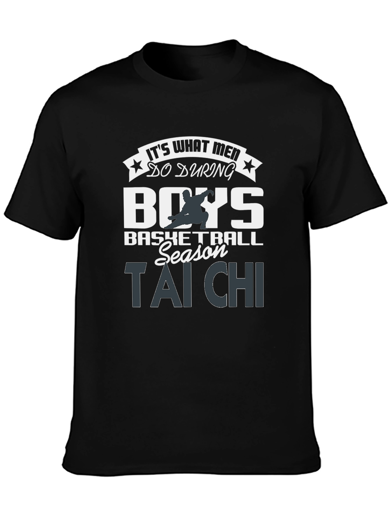 Mens Tai Chi Graphic Tee - Basketball Season