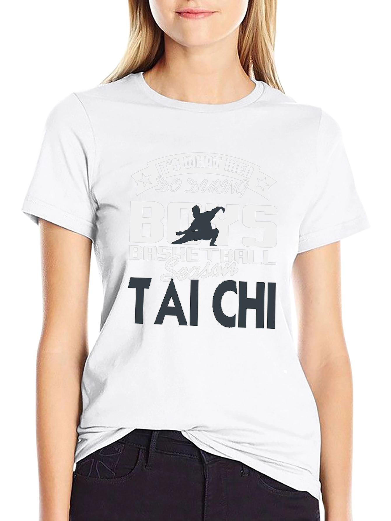 Mens Tai Chi Graphic Tee - Basketball Season