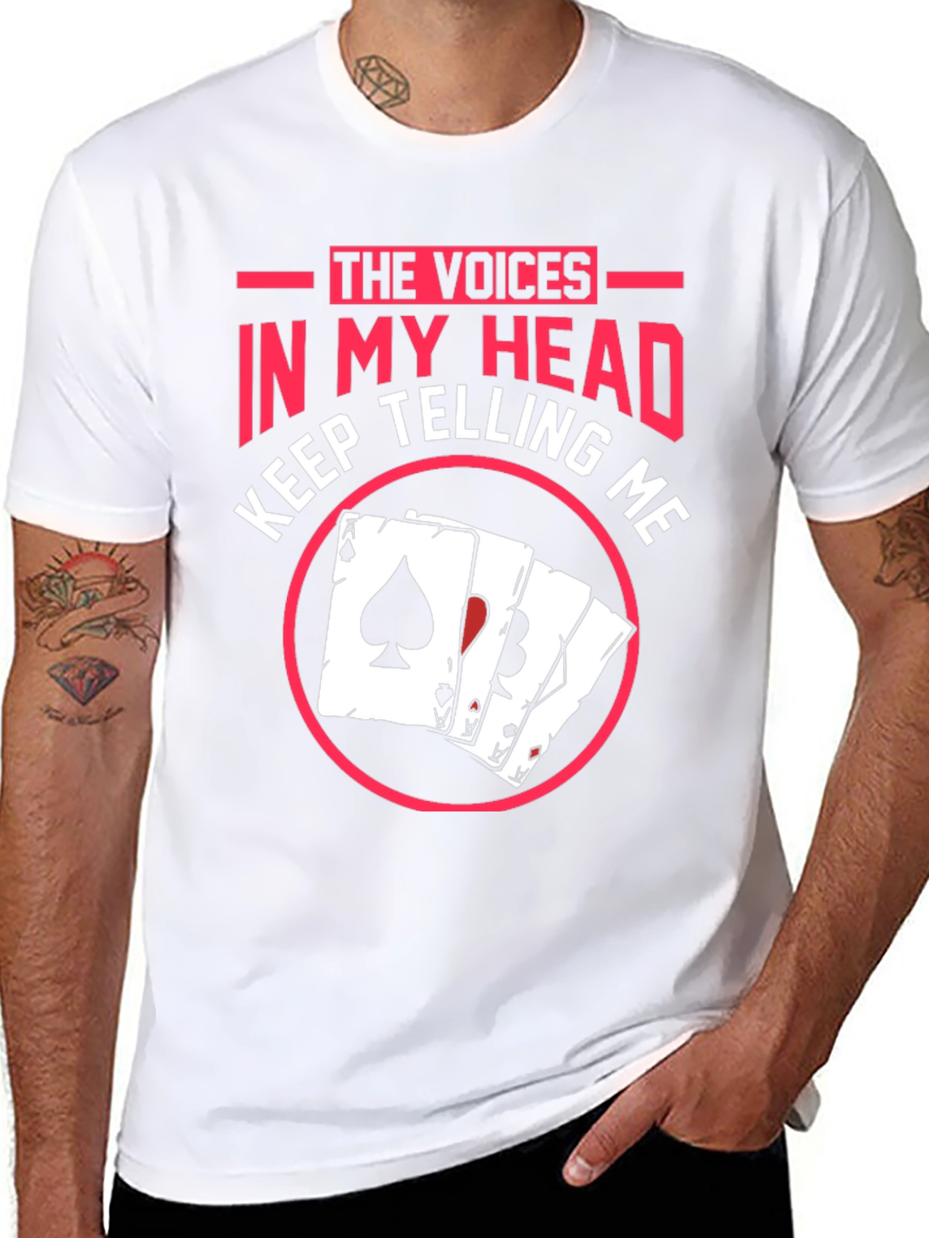 Voices in My Head Poker T-Shirt