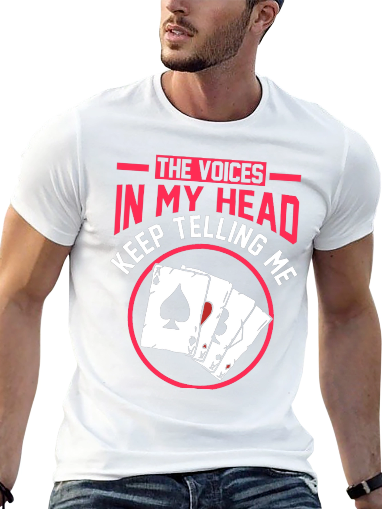 Voices in My Head Poker T-Shirt