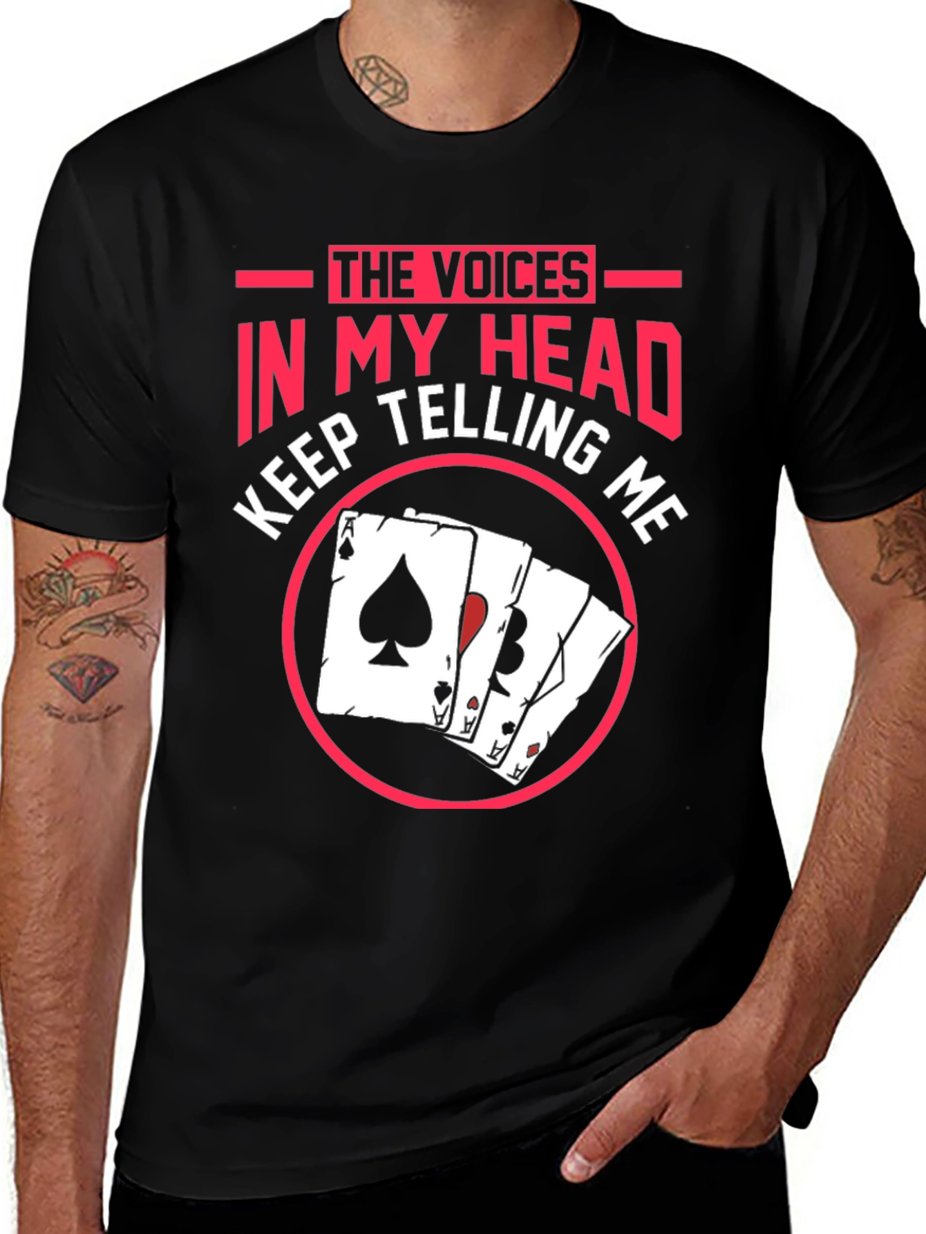Voices in My Head Poker T-Shirt