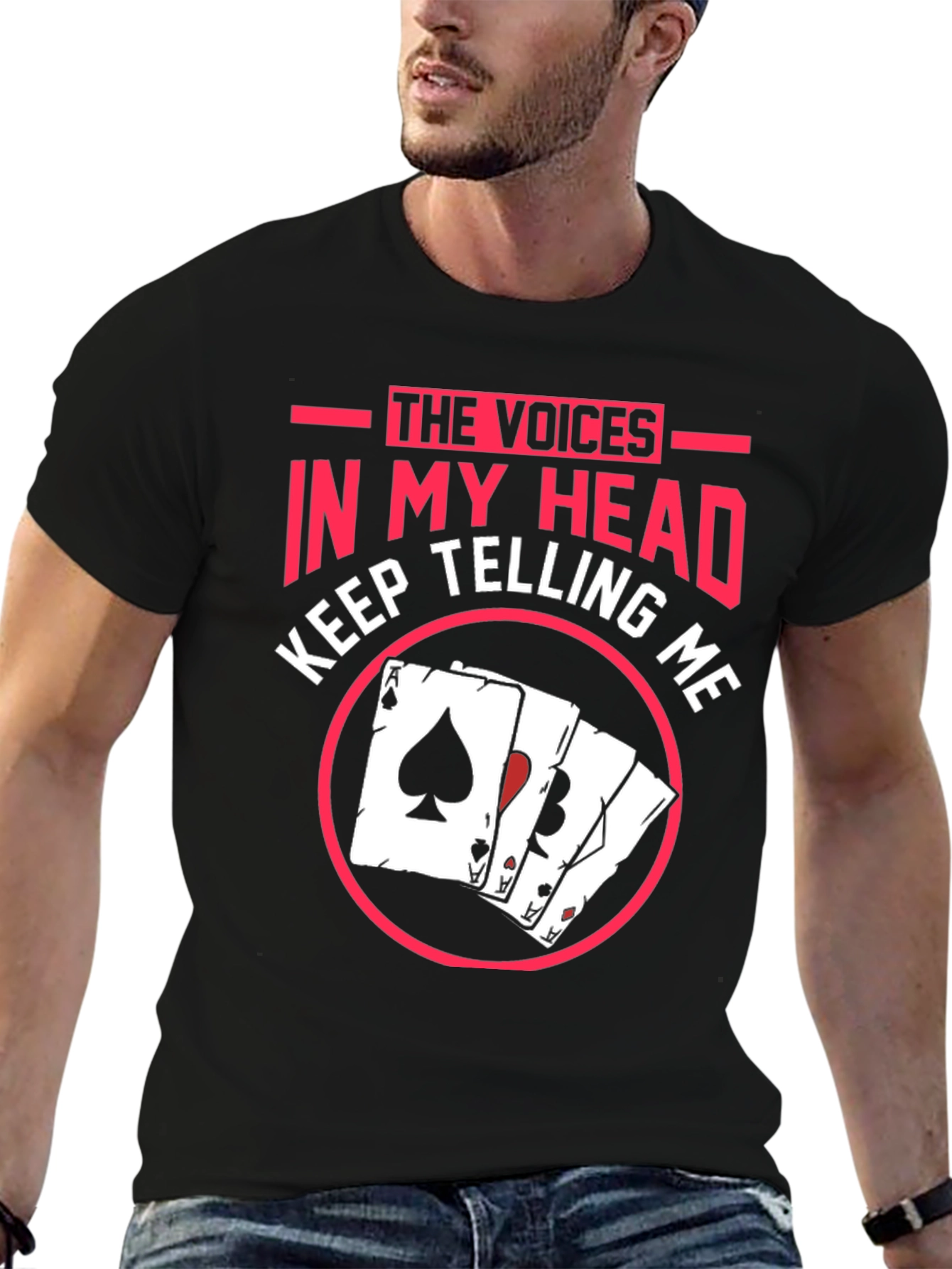 Voices in My Head Poker T-Shirt