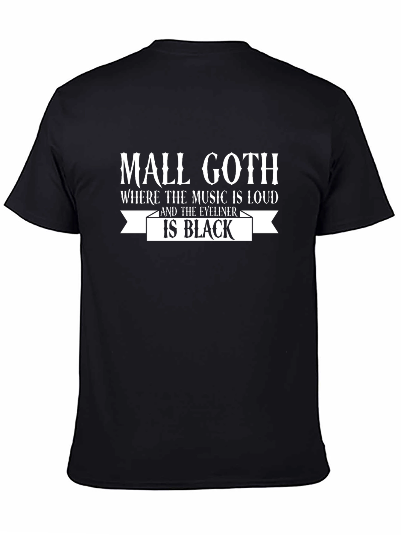 Mall Goth Black Graphic Tee