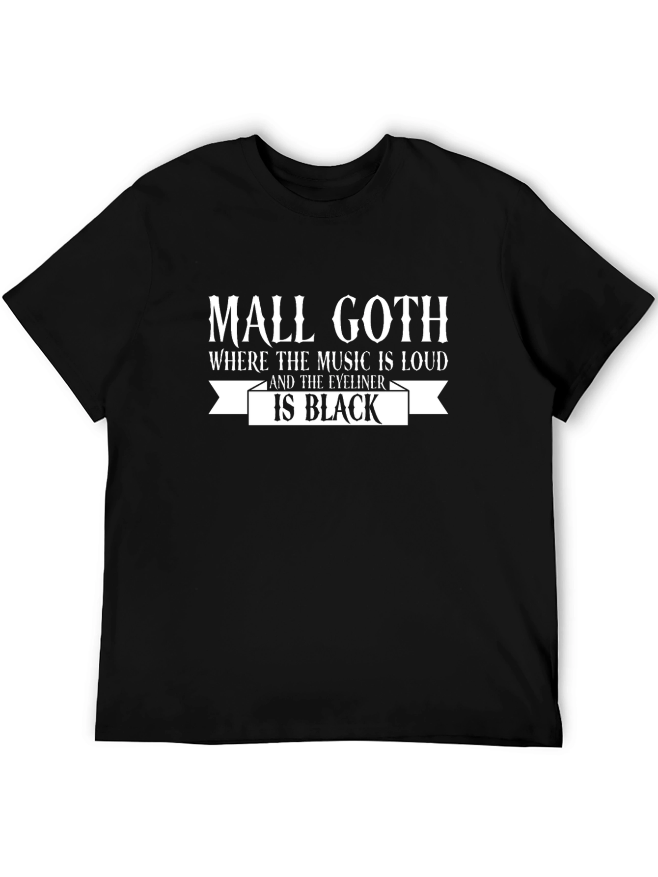 Mall Goth Black Graphic Tee