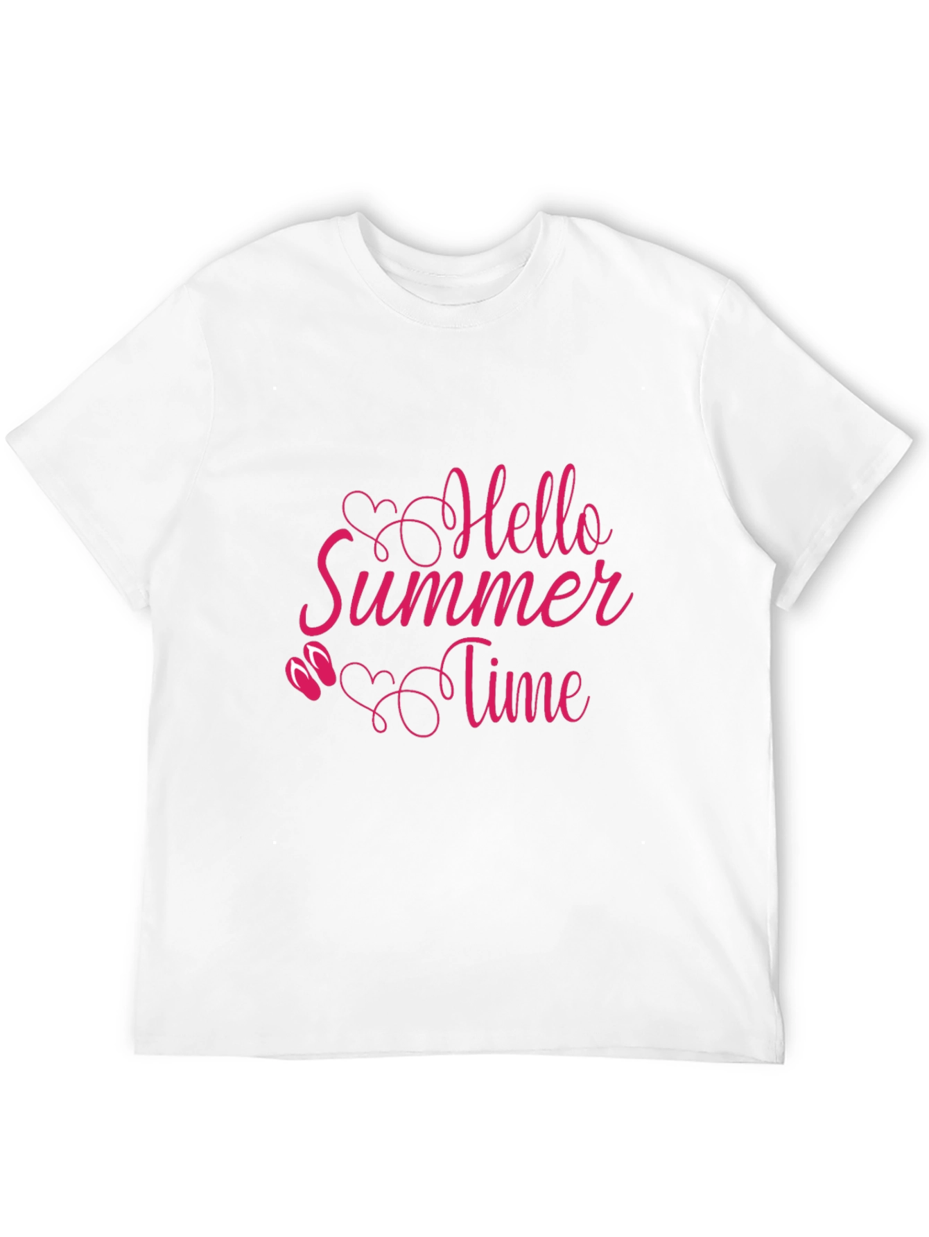 Hello Summer Time Black T-Shirt