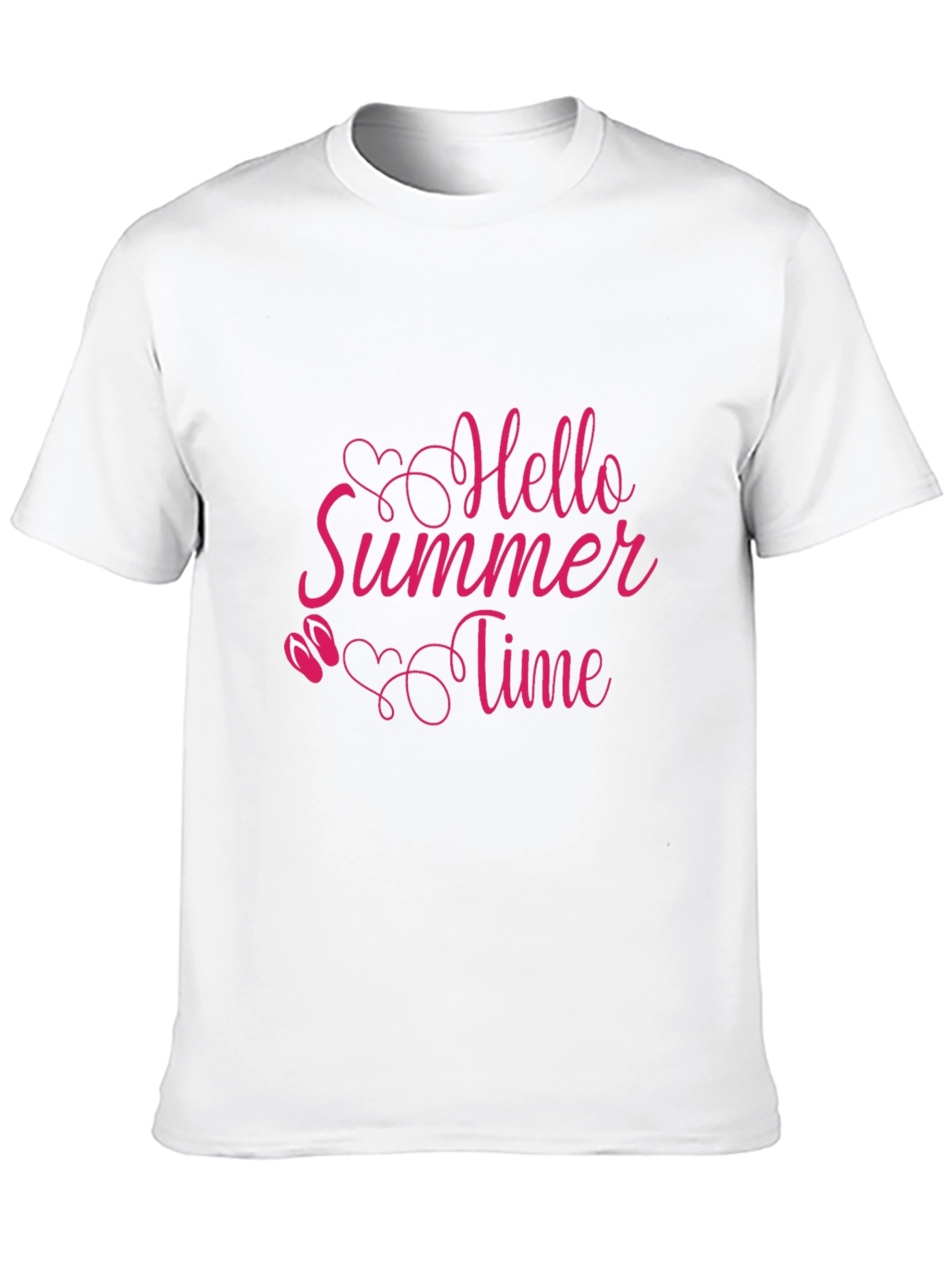 Hello Summer Time Black T-Shirt