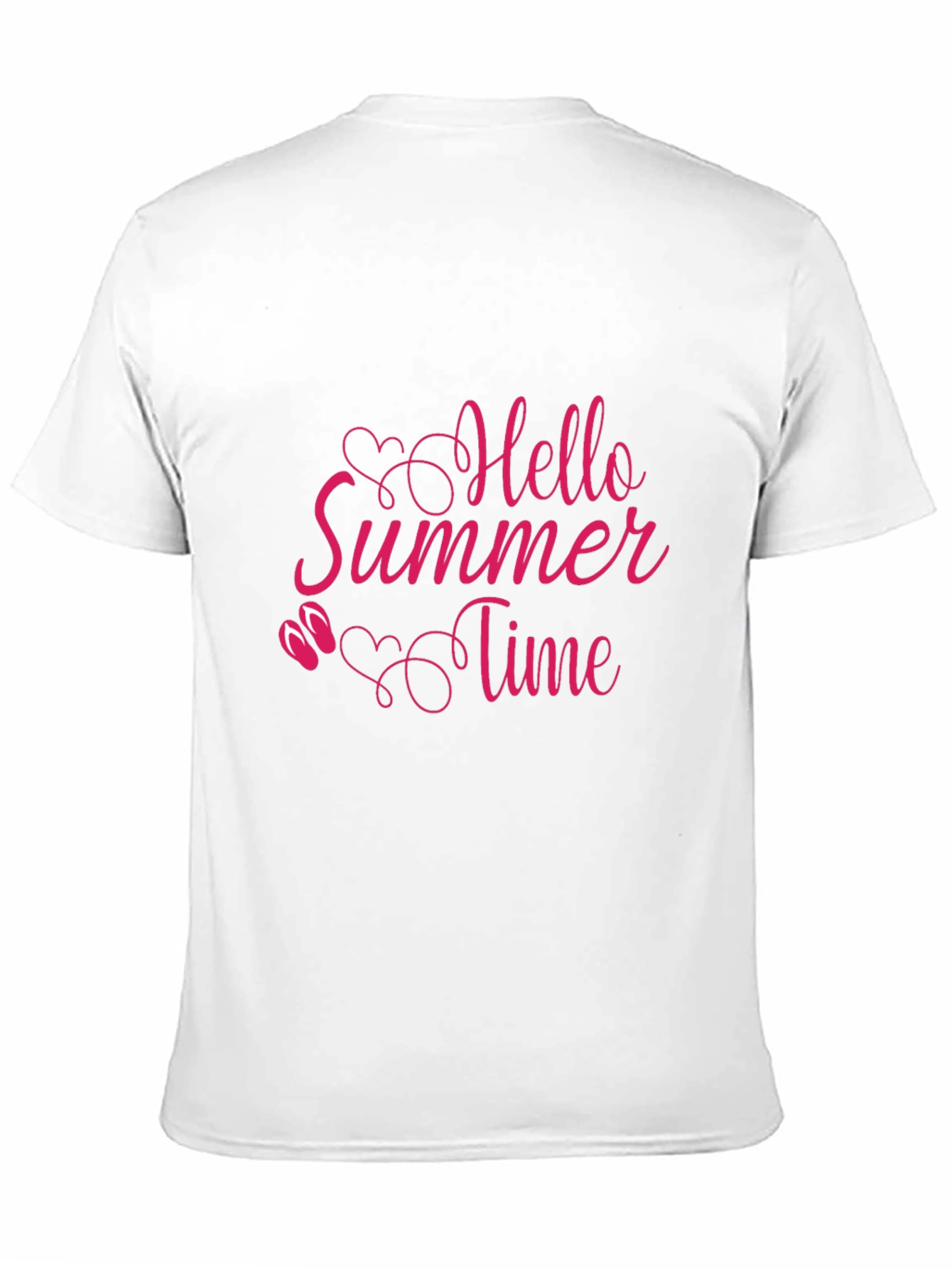 Hello Summer Time Black T-Shirt