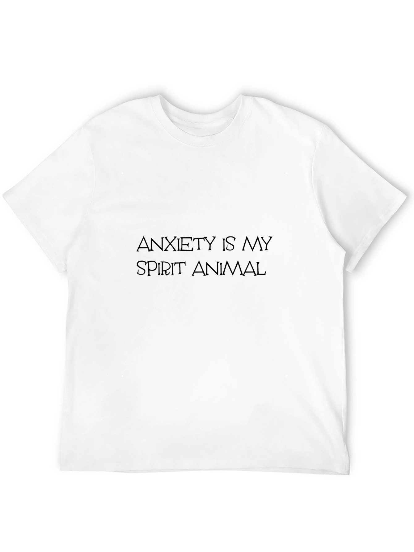Anxiety Spirit Animal Black Graphic Tee