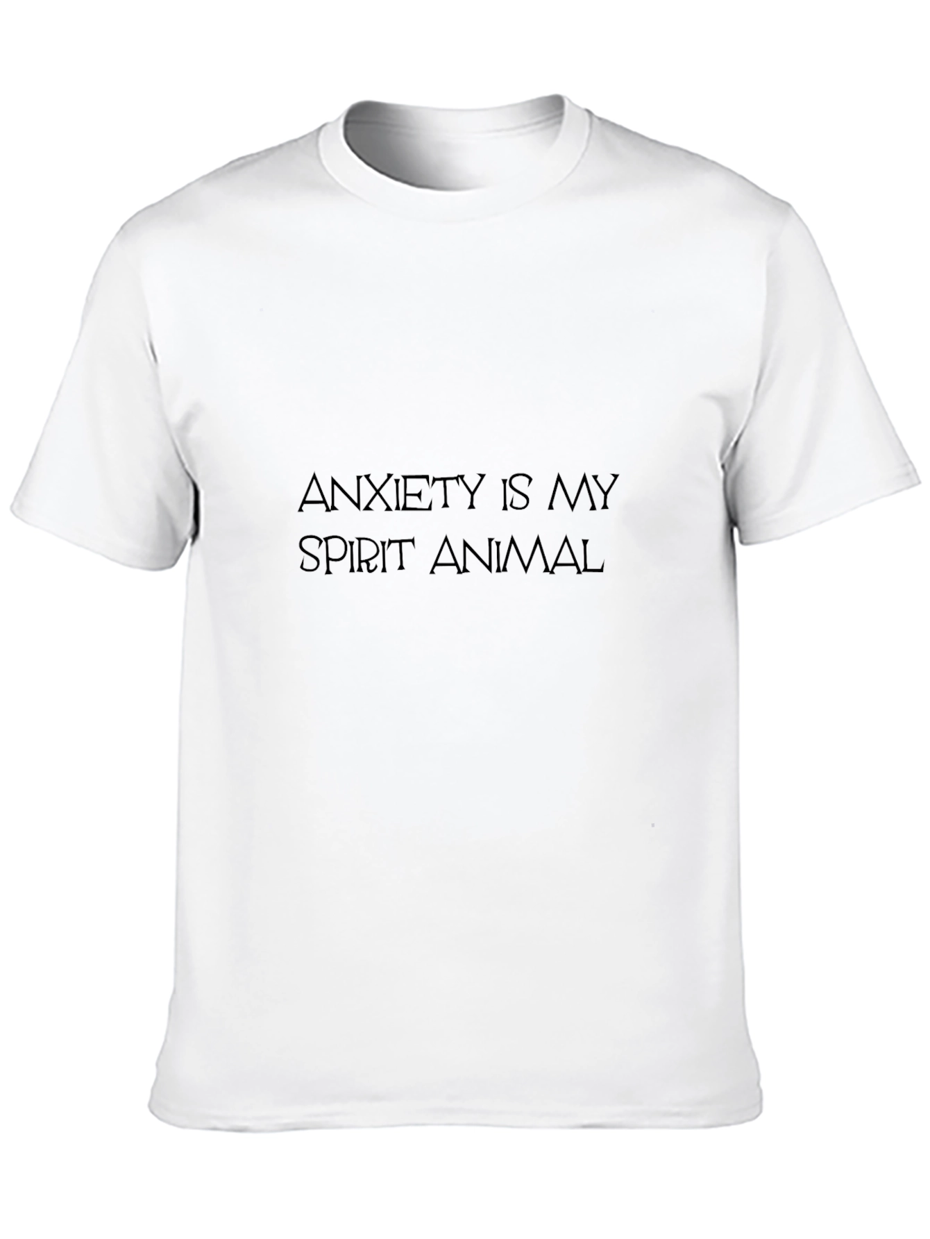Anxiety Spirit Animal Black Graphic Tee