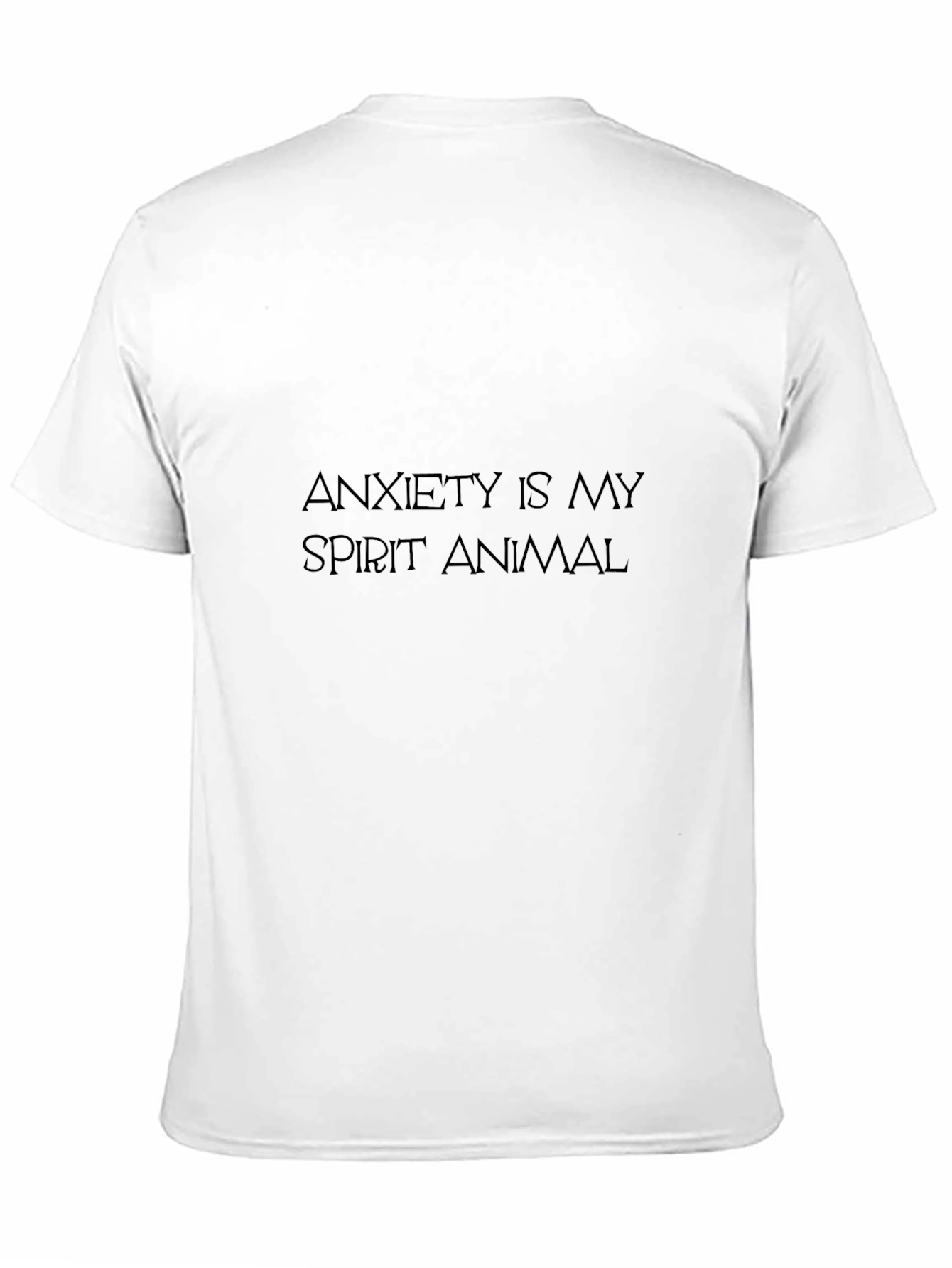 Anxiety Spirit Animal Black Graphic Tee