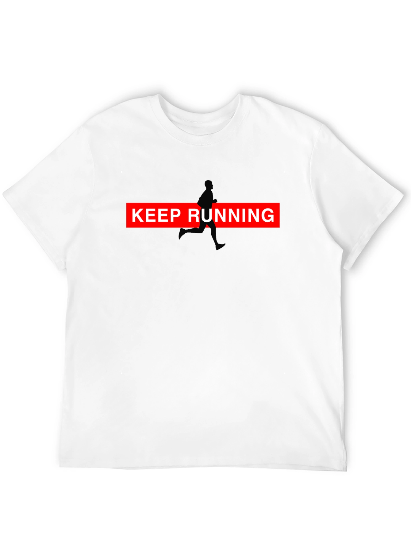 Keep Running Graphic Tee - Black
