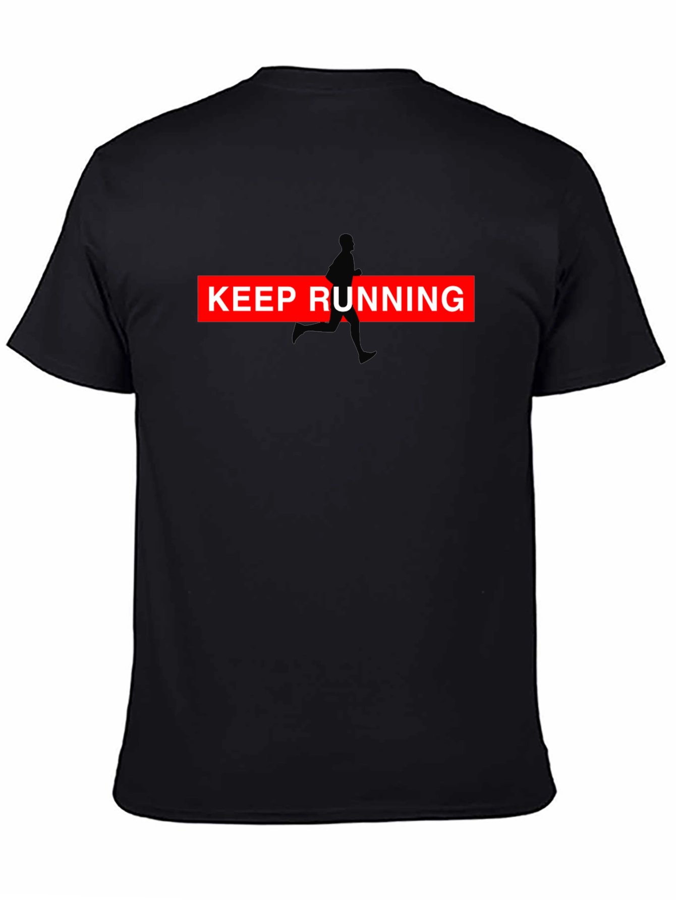 Keep Running Graphic Tee - Black