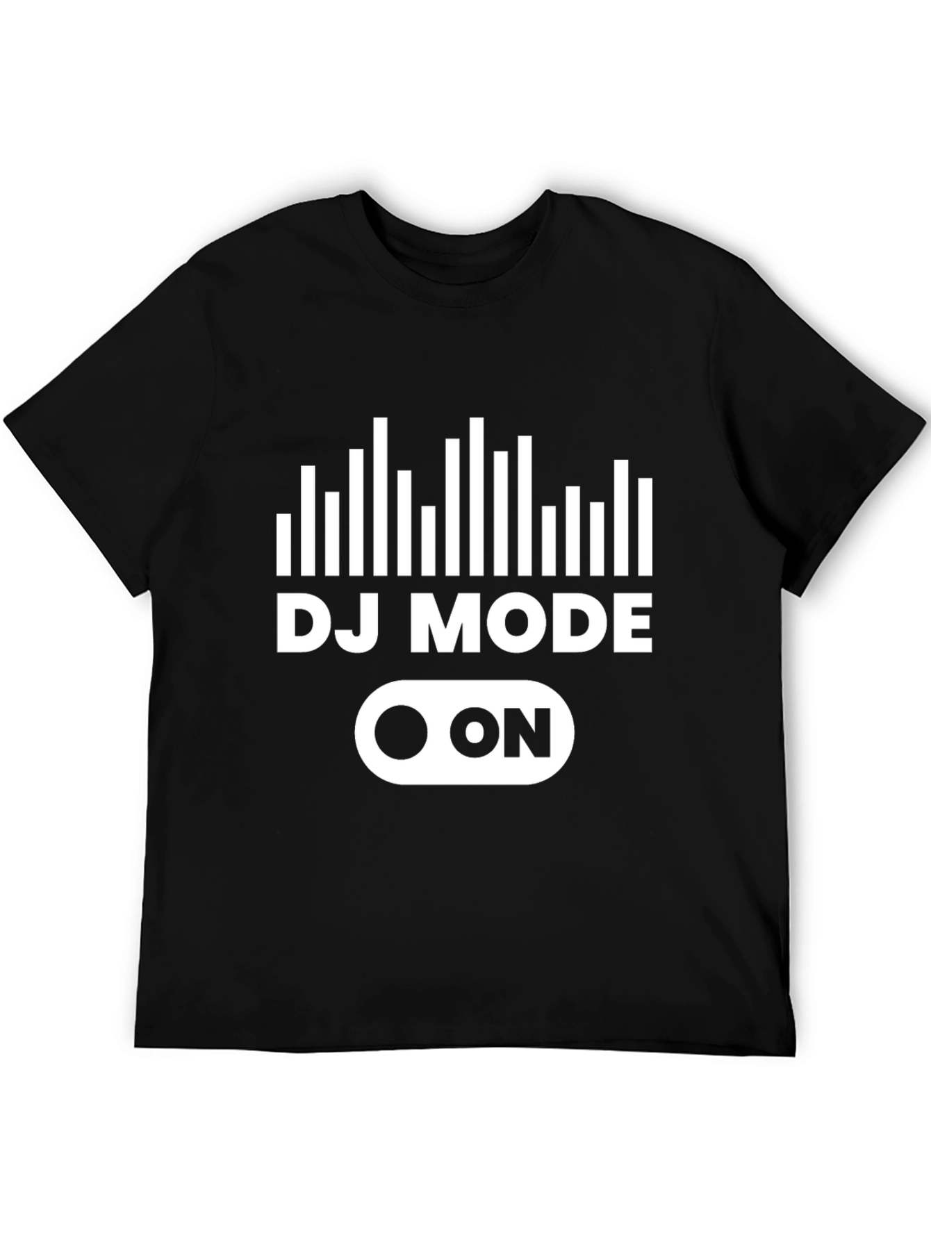 DJ Mode On Black Graphic Tee