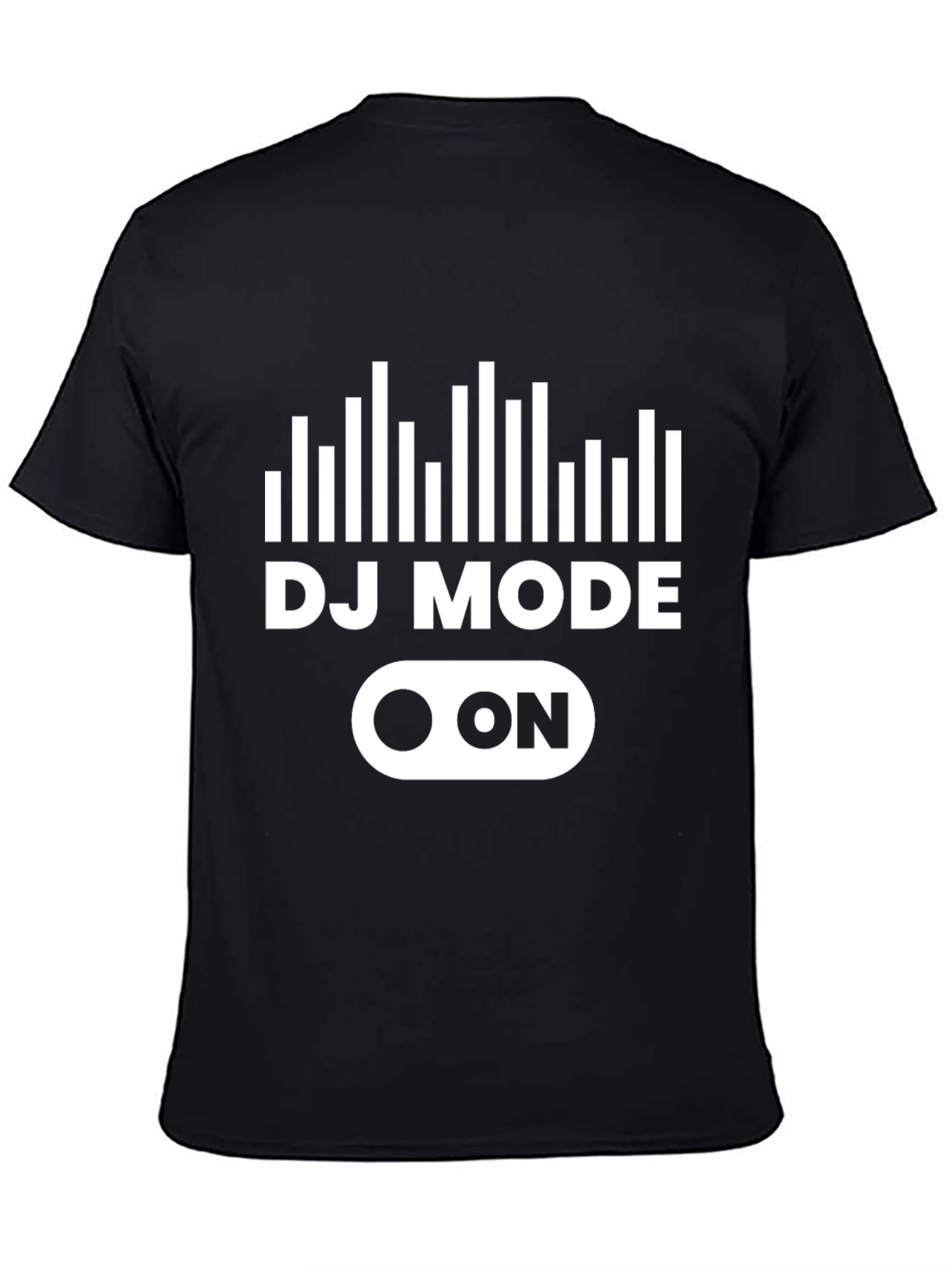 DJ Mode On Black Graphic Tee