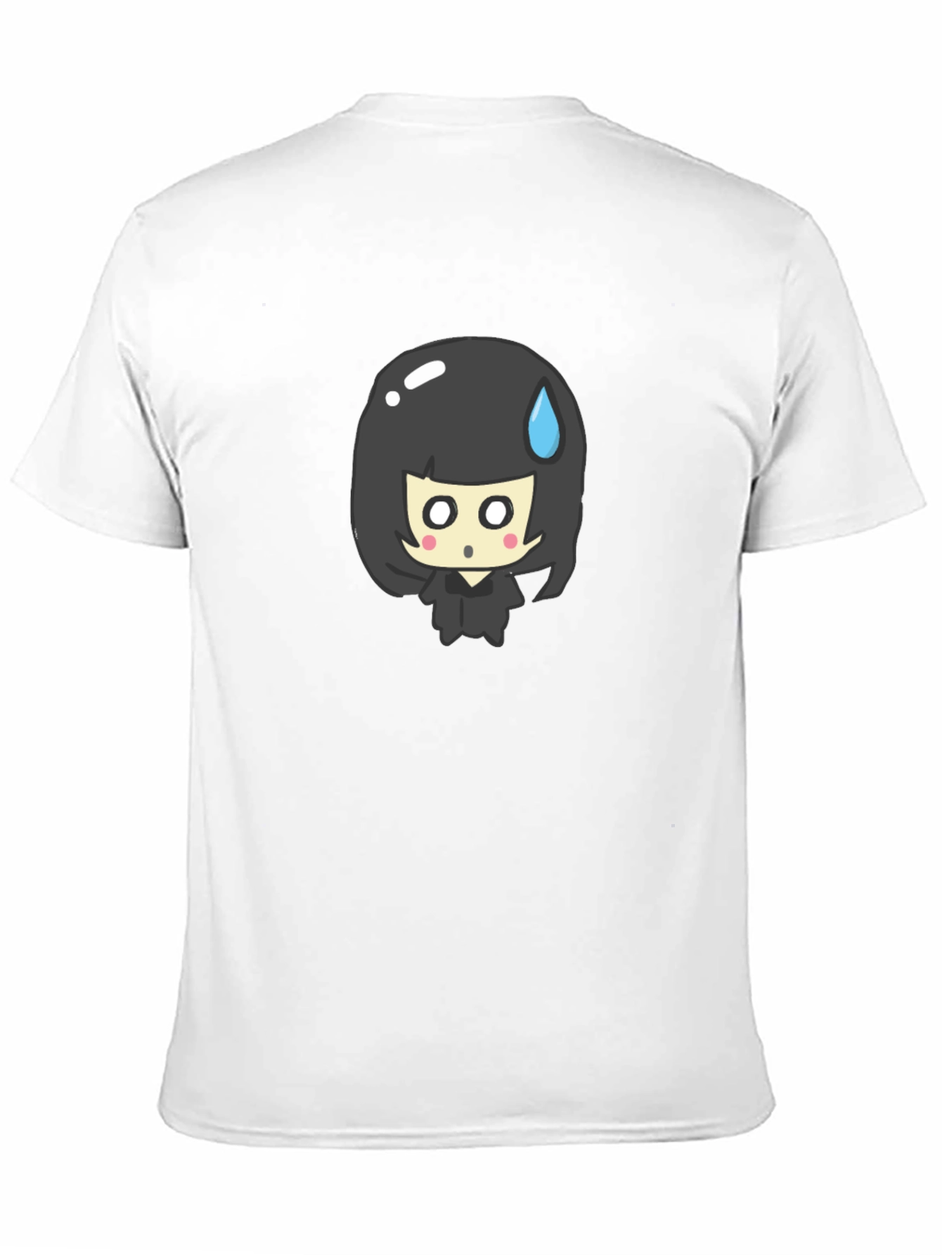 Anime Girl Black T-Shirt