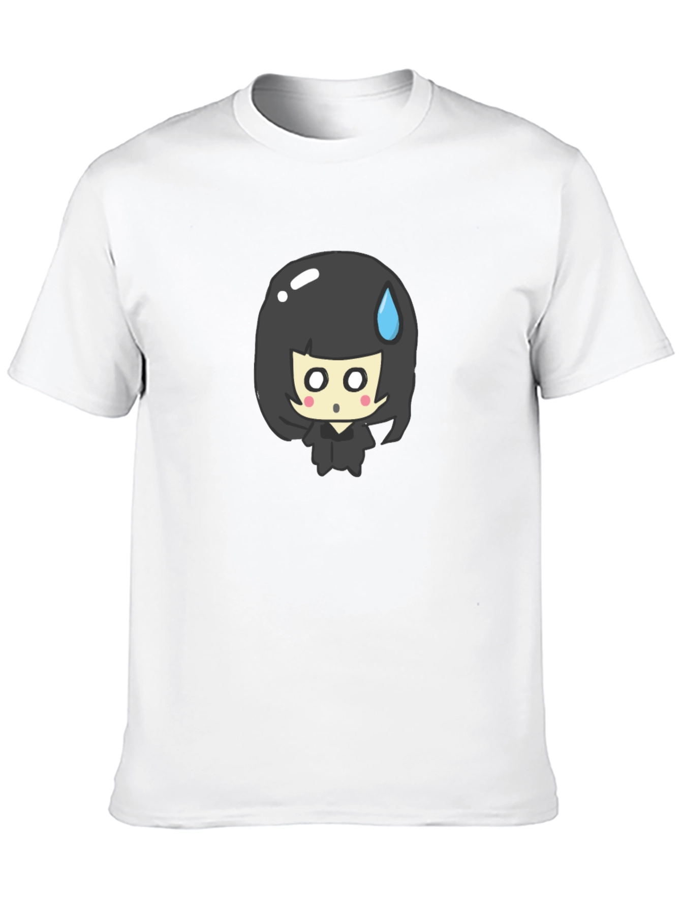 Anime Girl Black T-Shirt