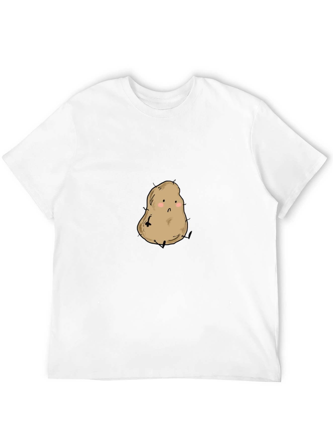 Cute Potato Graphic Tee - Unisex Black Shirt