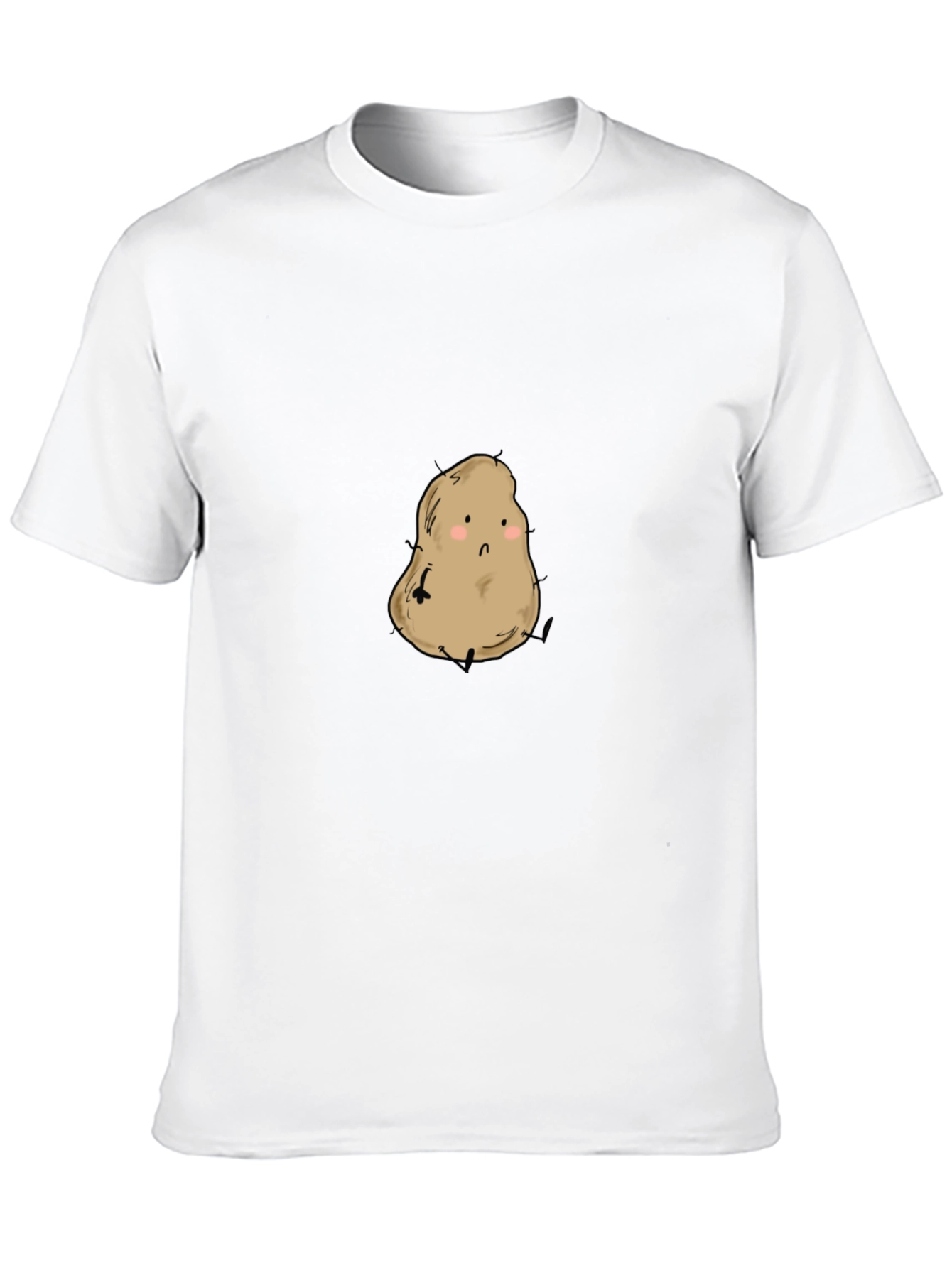 Cute Potato Graphic Tee - Unisex Black Shirt