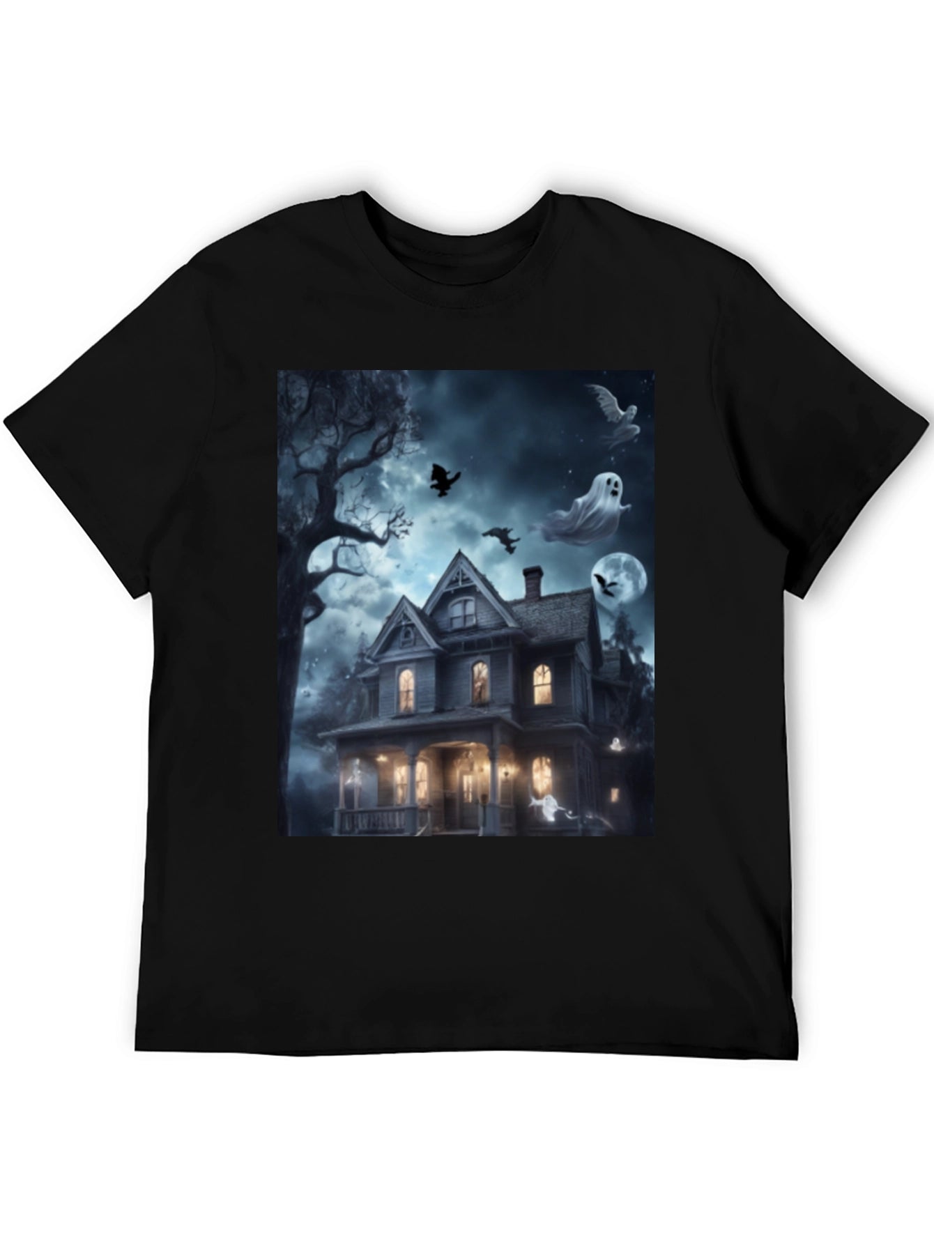 Spooky Haunted House Halloween T-Shirt