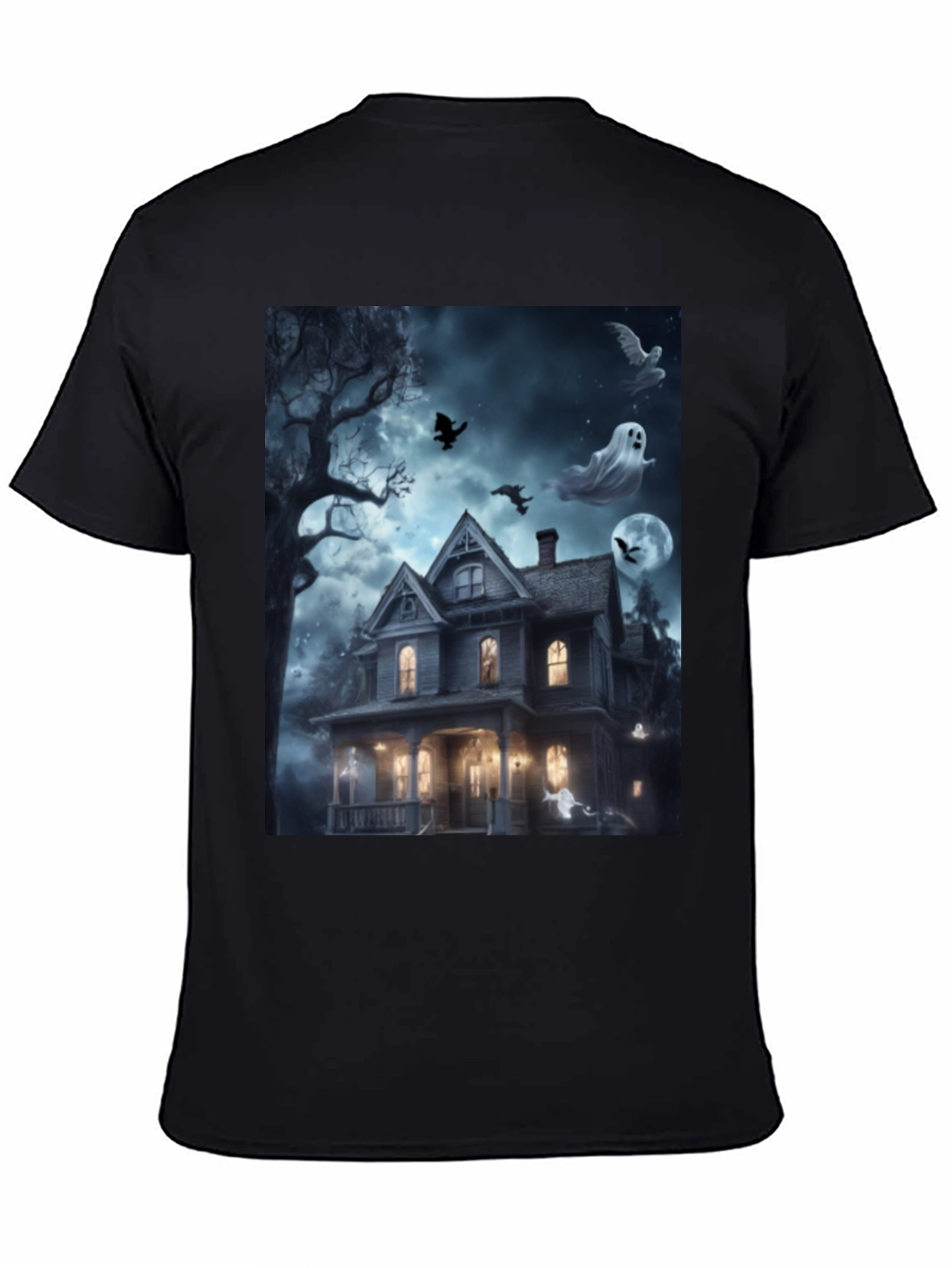Spooky Haunted House Halloween T-Shirt