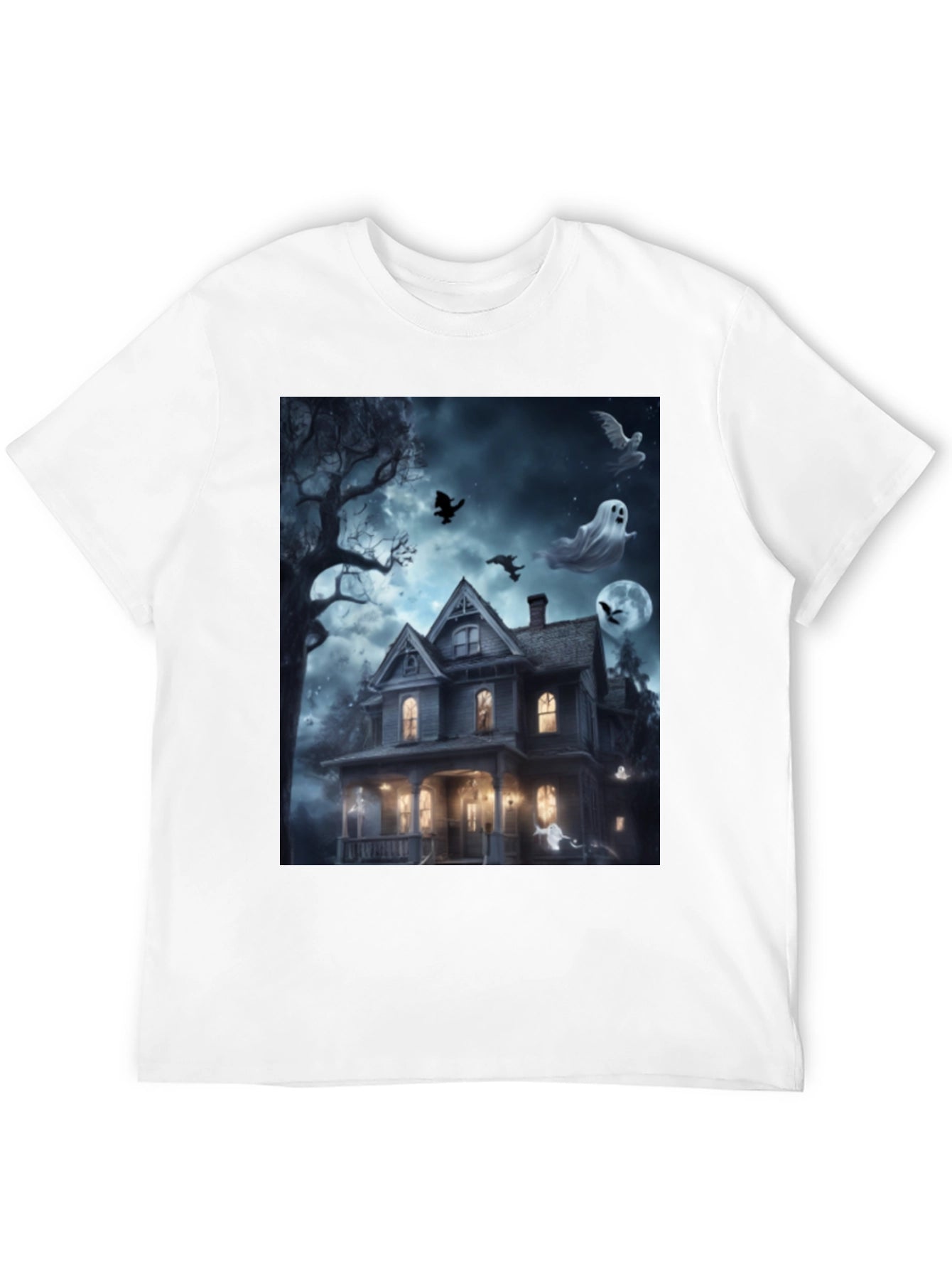 Spooky Haunted House Halloween T-Shirt