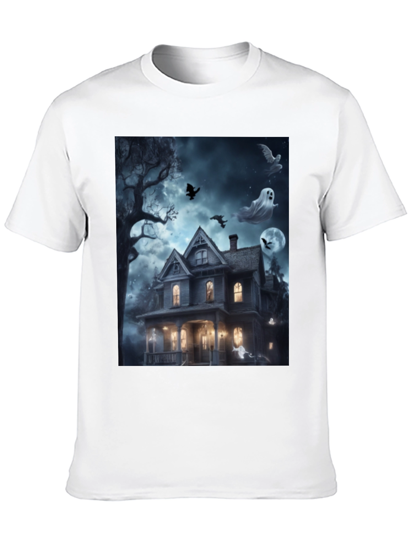 Spooky Haunted House Halloween T-Shirt