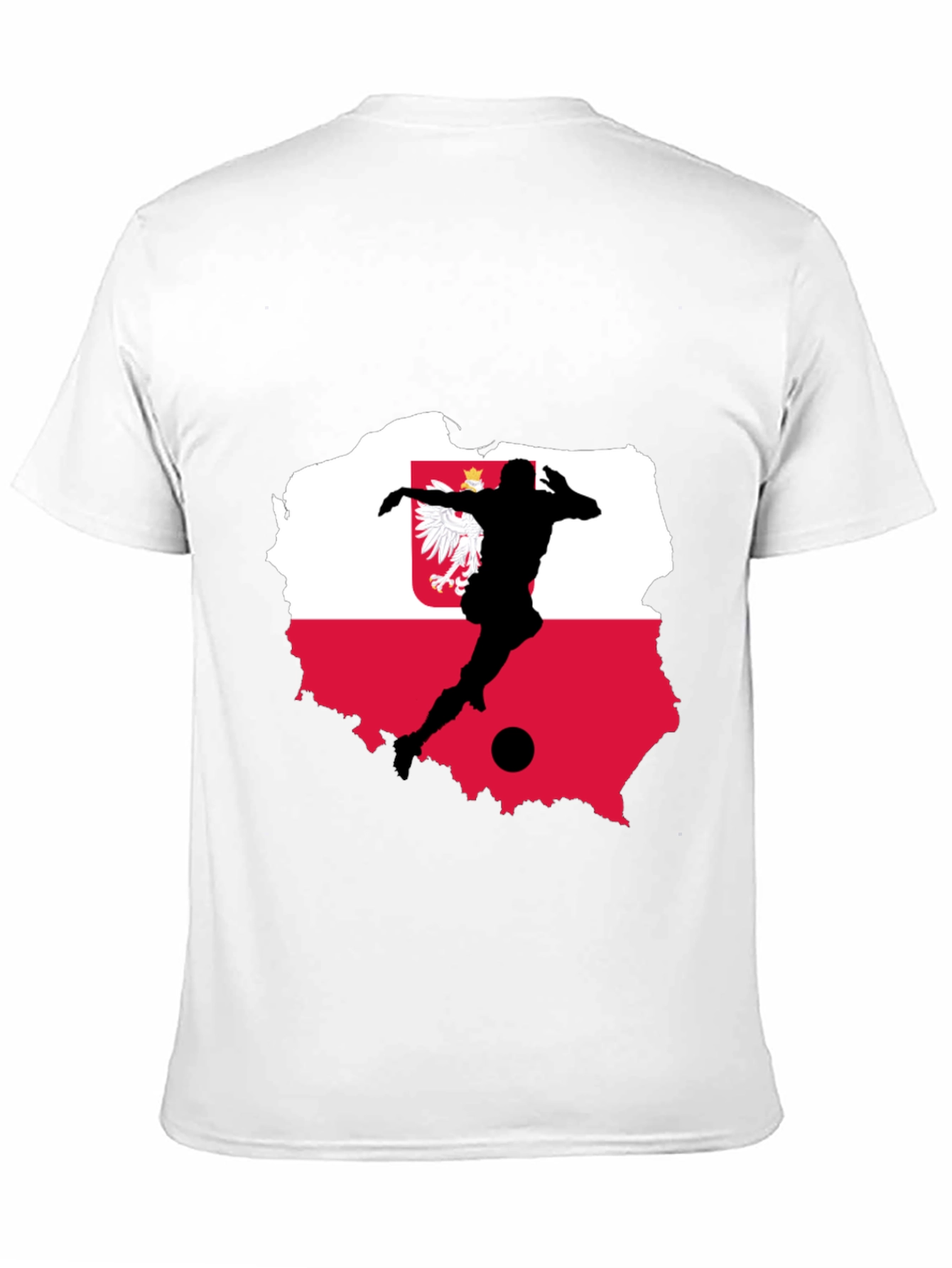 Poland Soccer Flag Graphic T-Shirt