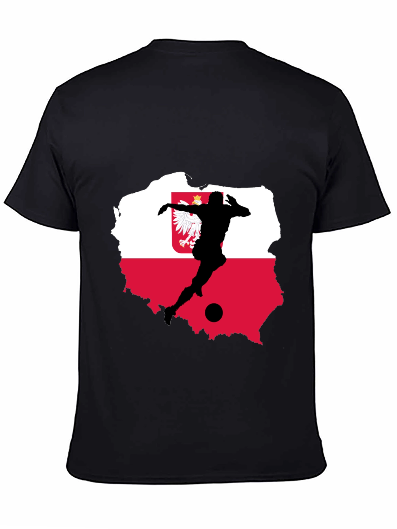 Poland Soccer Flag Graphic T-Shirt